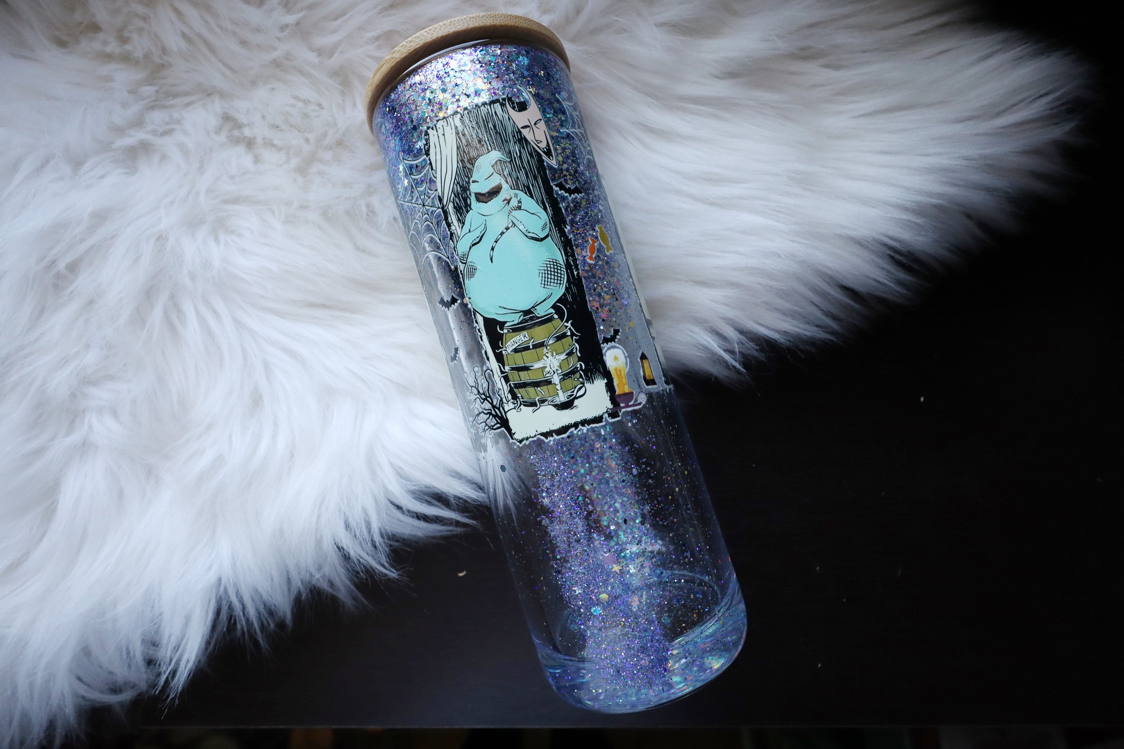 20oz Glass Snow Globe Tumbler - This is Halloween!