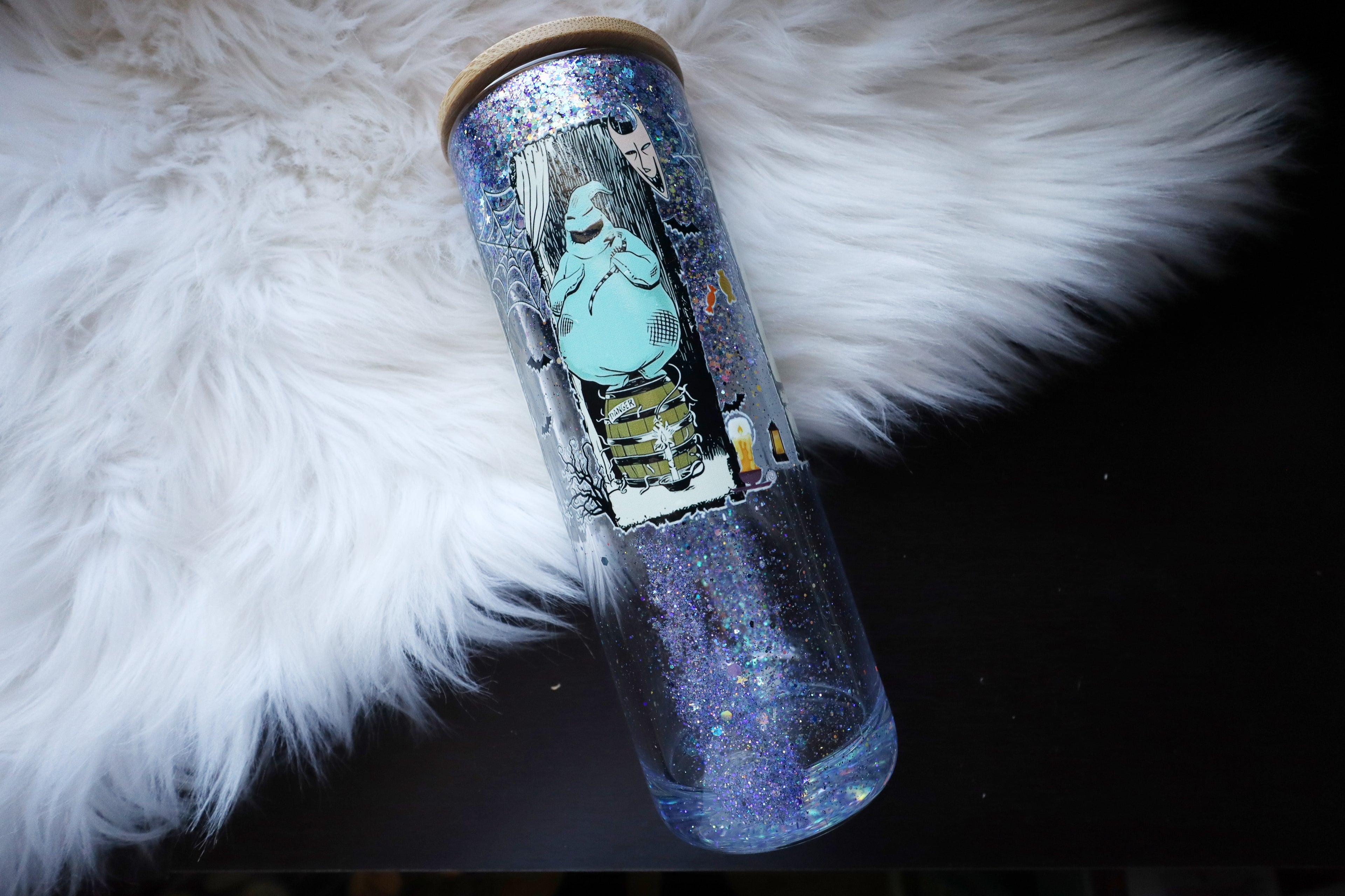 20oz Glass Snow Globe Tumbler - This is Halloween!