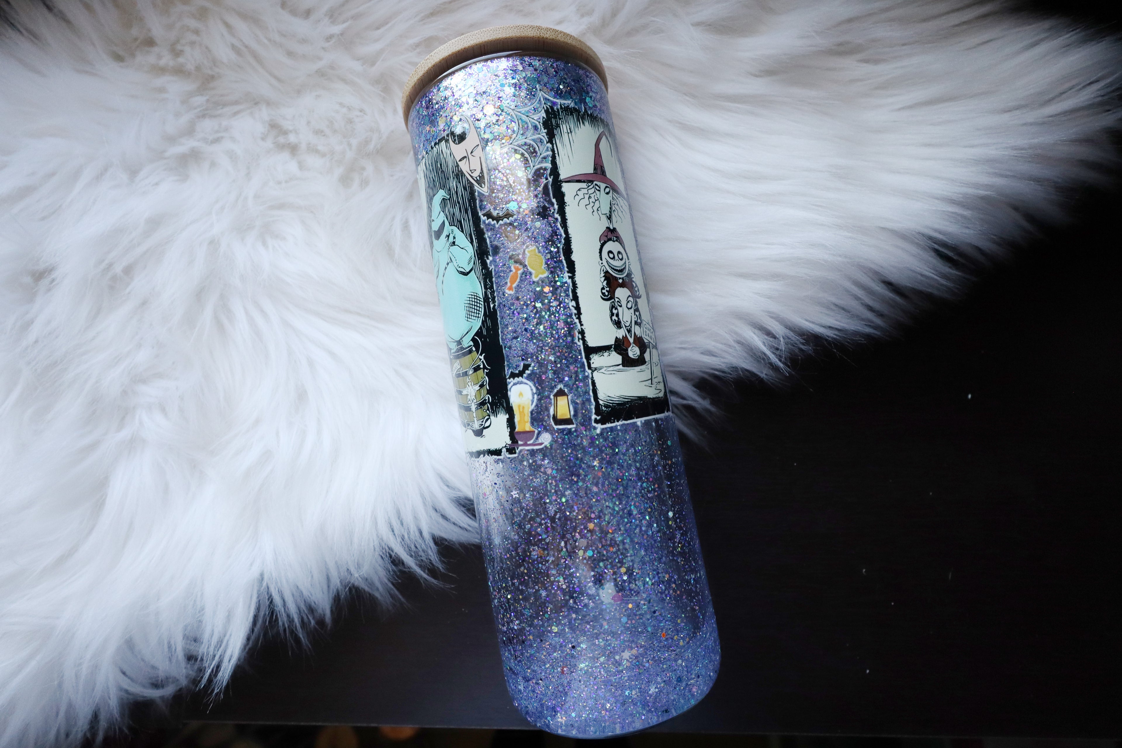 20oz Glass Snow Globe Tumbler - This is Halloween!