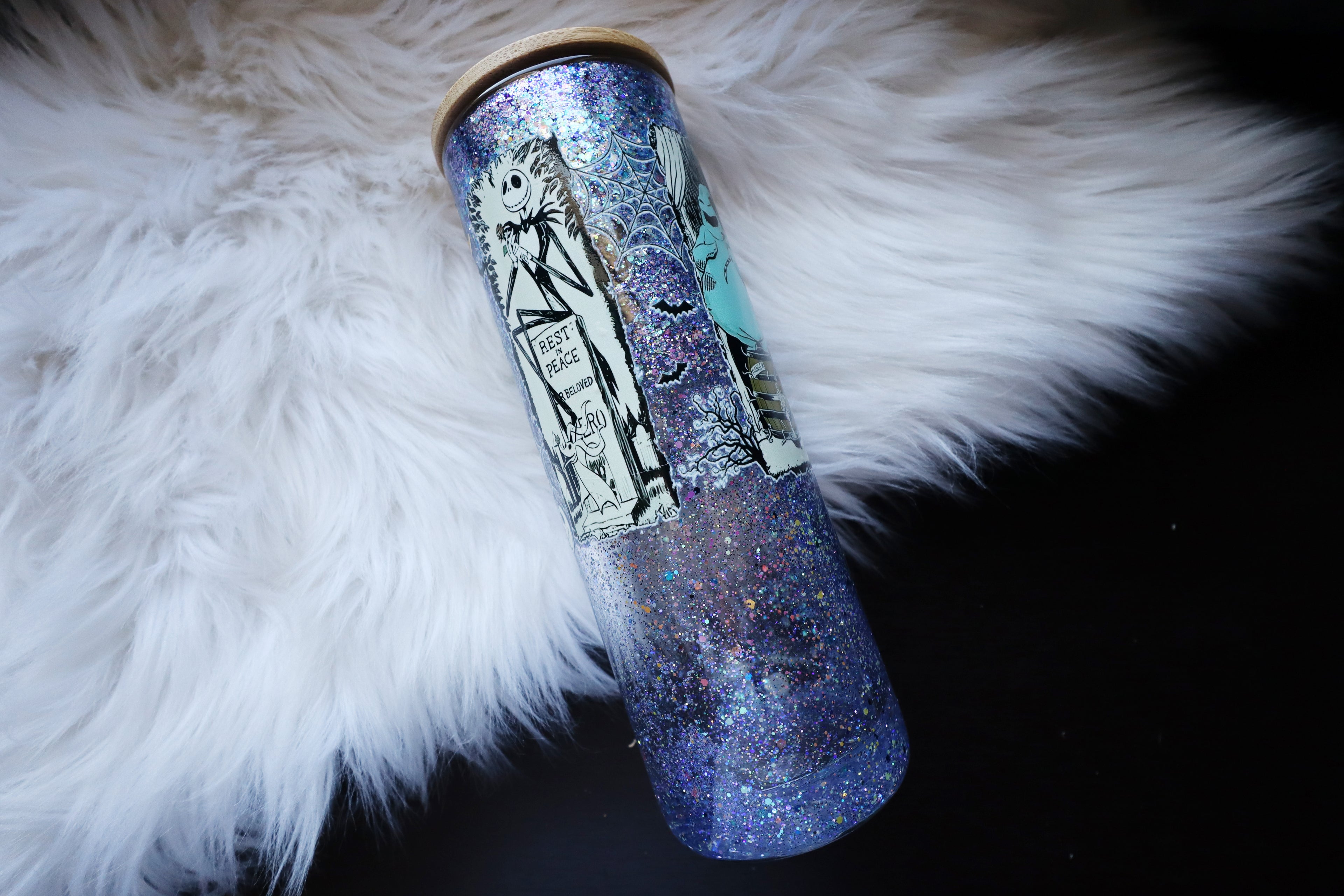 20oz Glass Snow Globe Tumbler - This is Halloween!