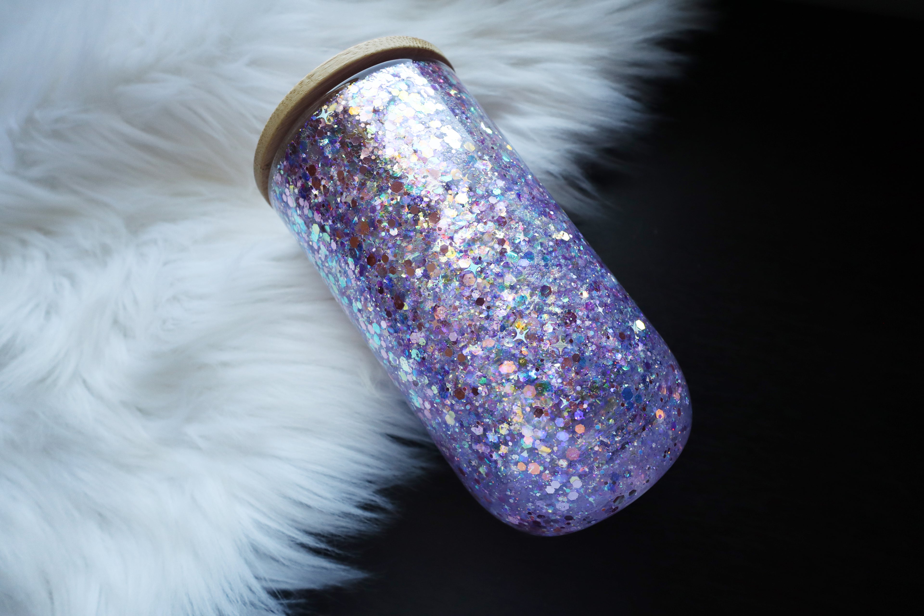 14oz Glass Snow Globe Wine Tumbler - TS Eras