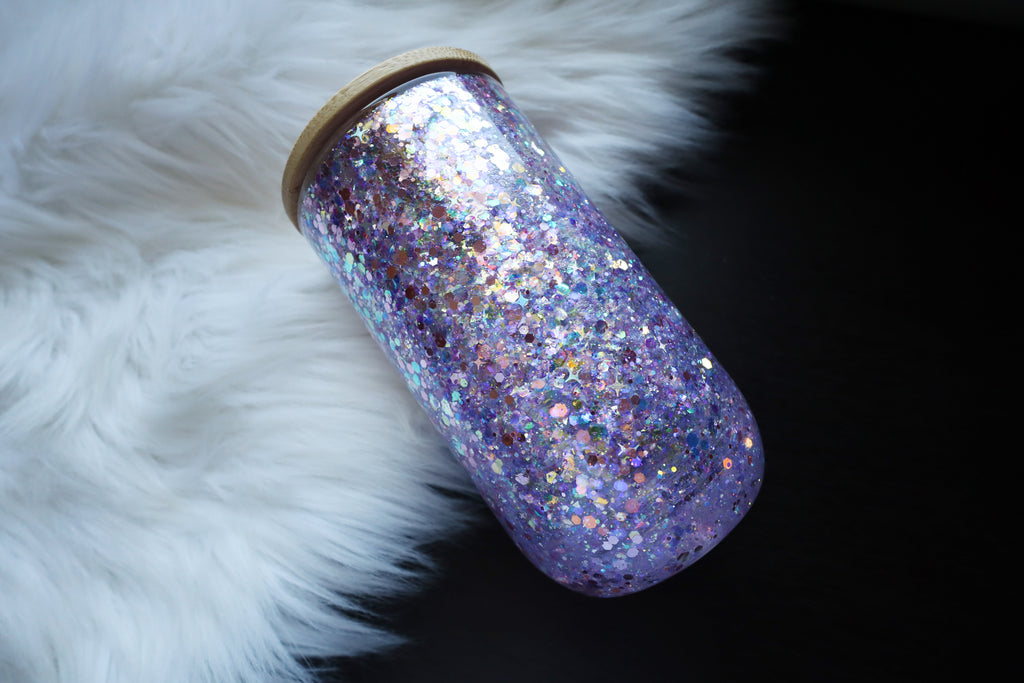 14oz Glass Snow Globe Wine Tumbler - TS Eras