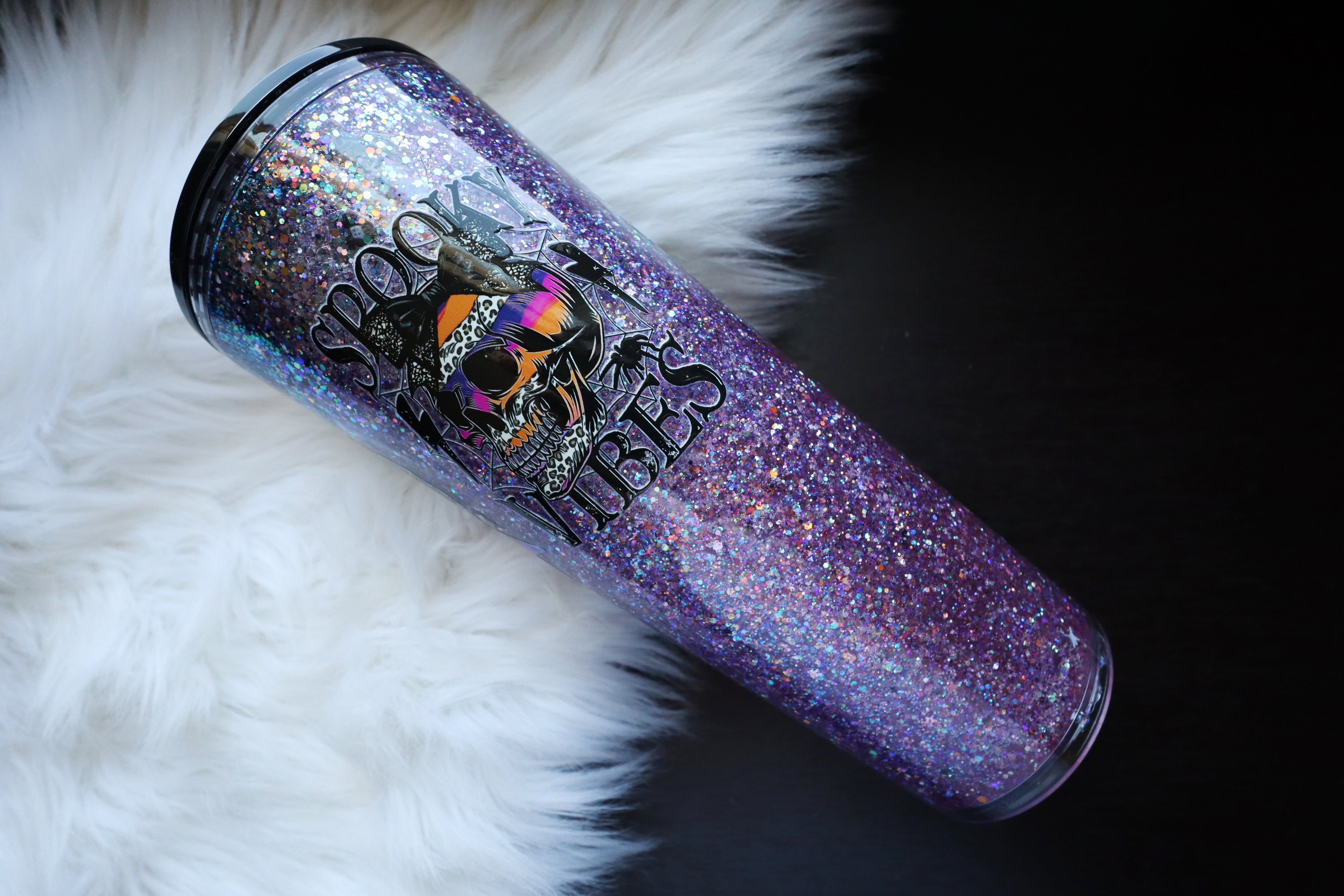 24oz Acrylic Snow Globe Tumbler - Spooky