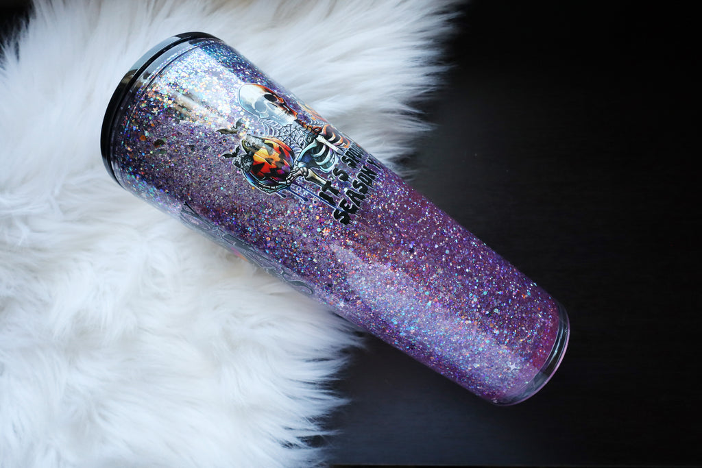 24oz Acrylic Snow Globe Tumbler - Spooky