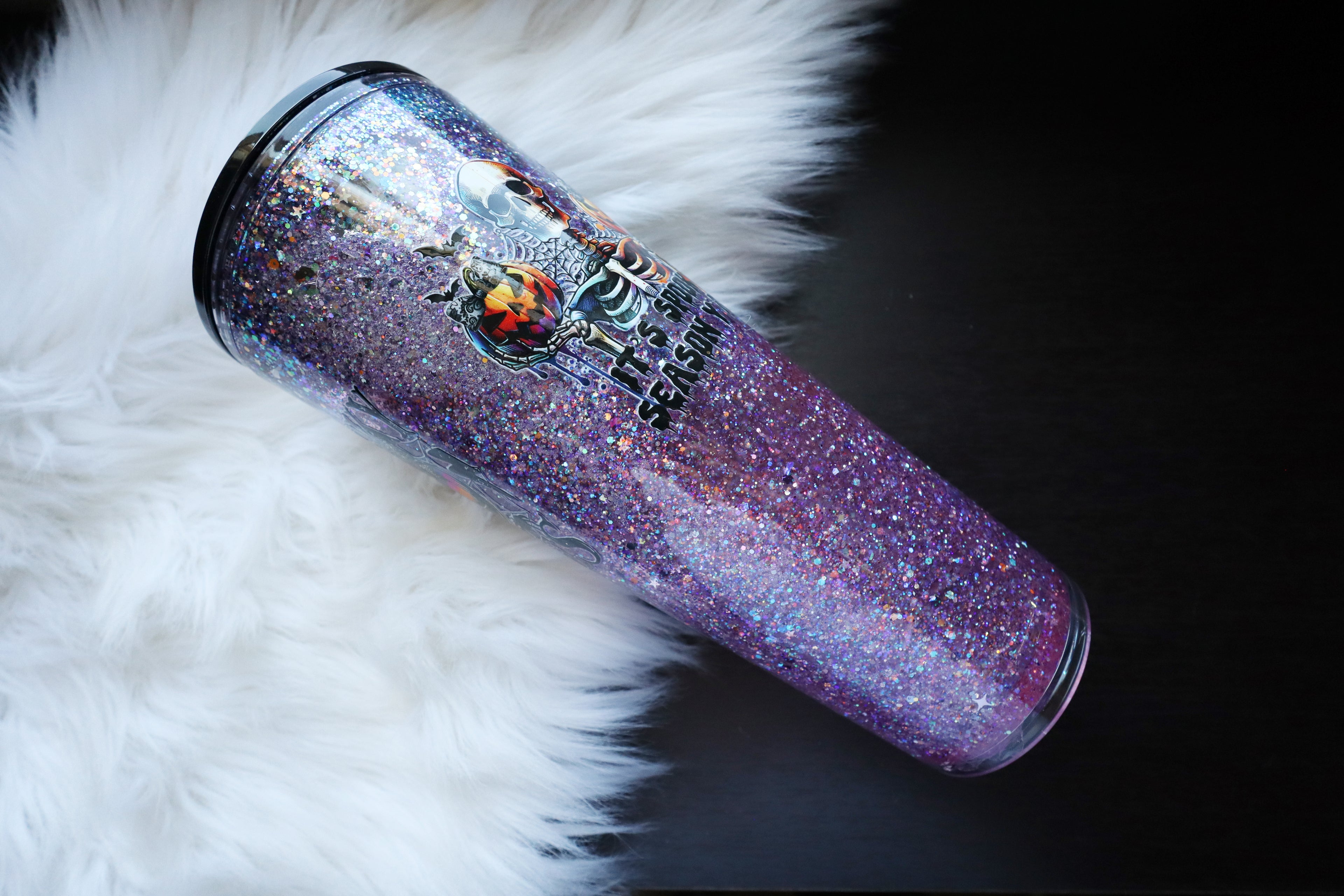 24oz Acrylic Snow Globe Tumbler - Spooky