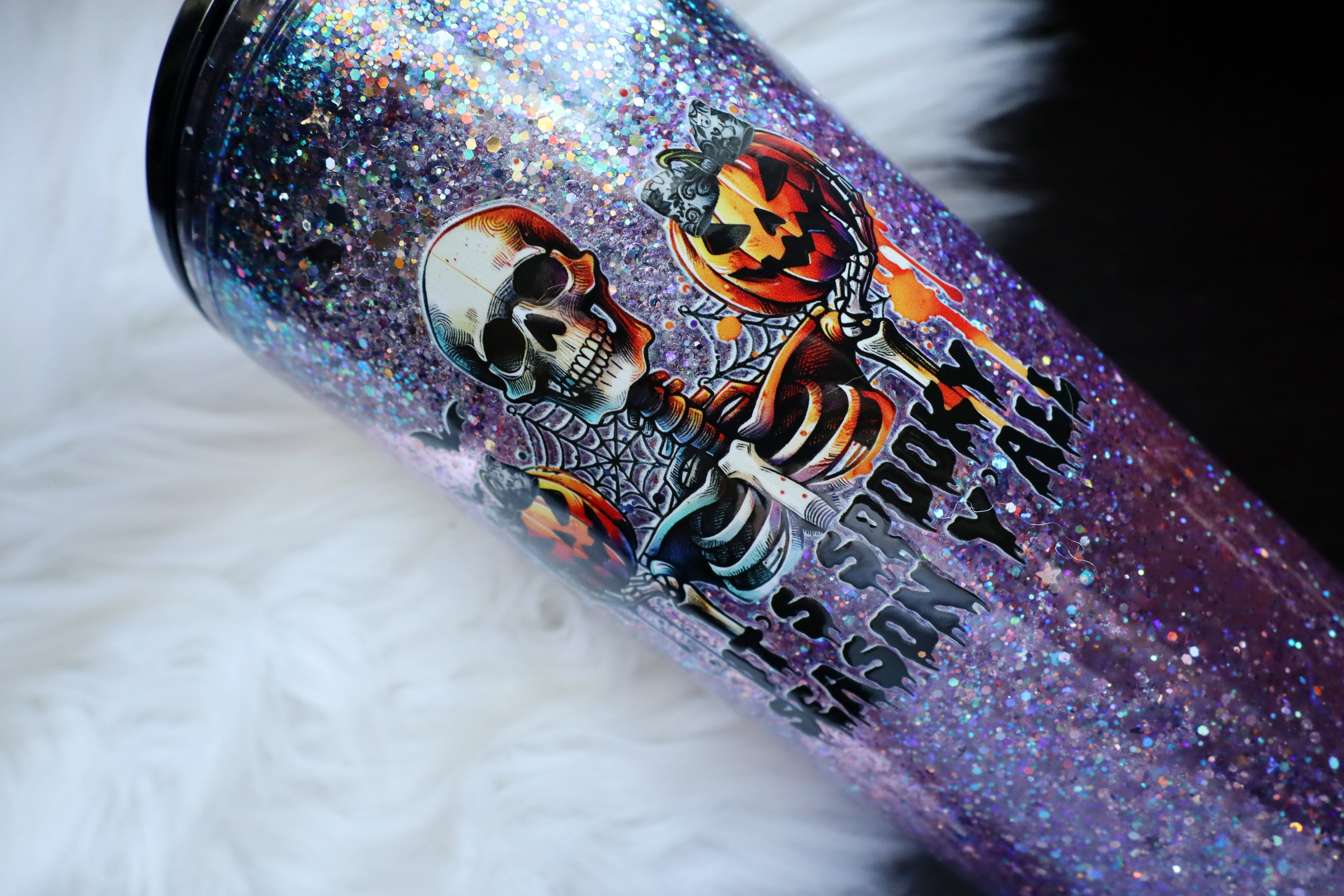 24oz Acrylic Snow Globe Tumbler - Spooky