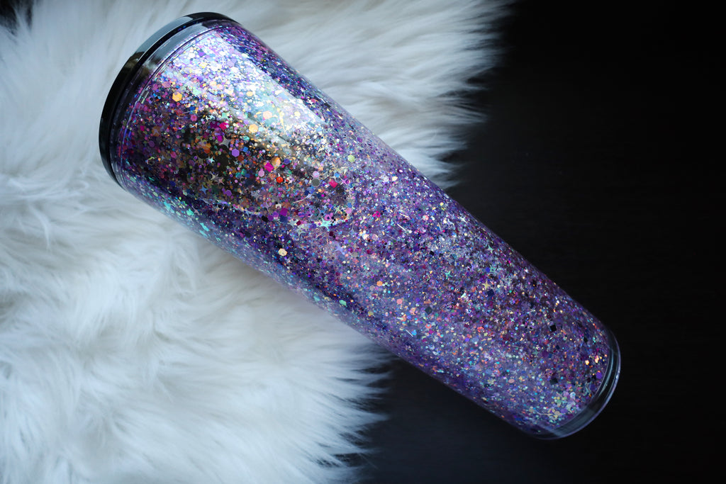 24oz Acrylic Snow Globe Tumbler - Go Away Skelly