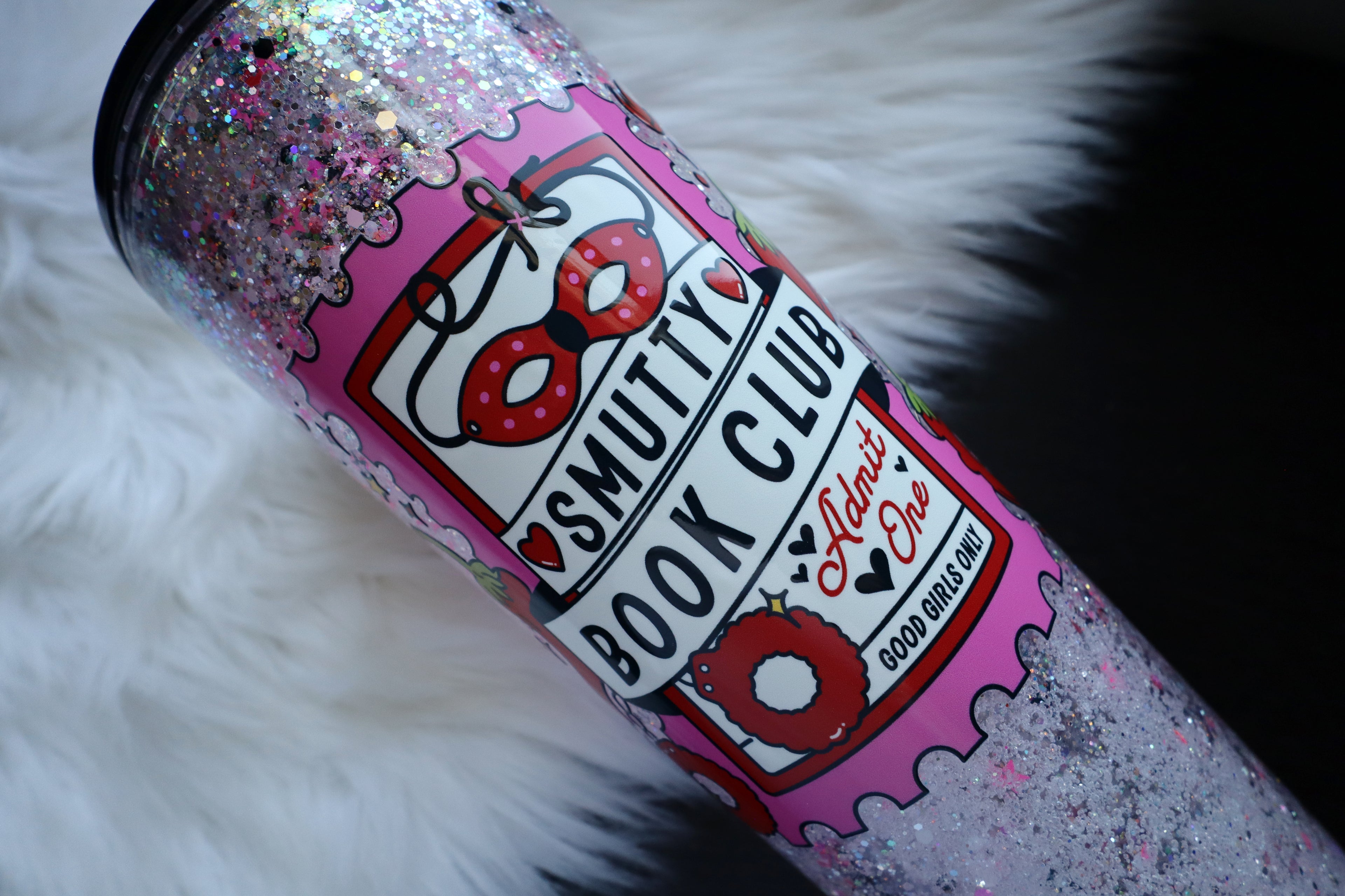 24oz Acrylic Snow Globe Tumbler - Smutty Book Club