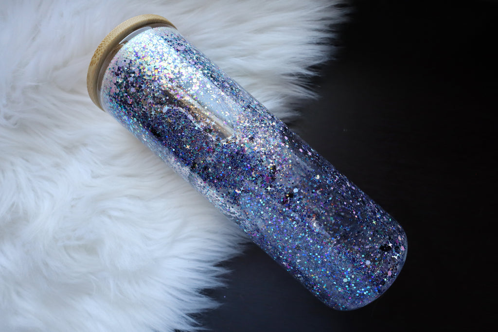 20oz Glass Snow Globe Tumbler - Spooky Characters