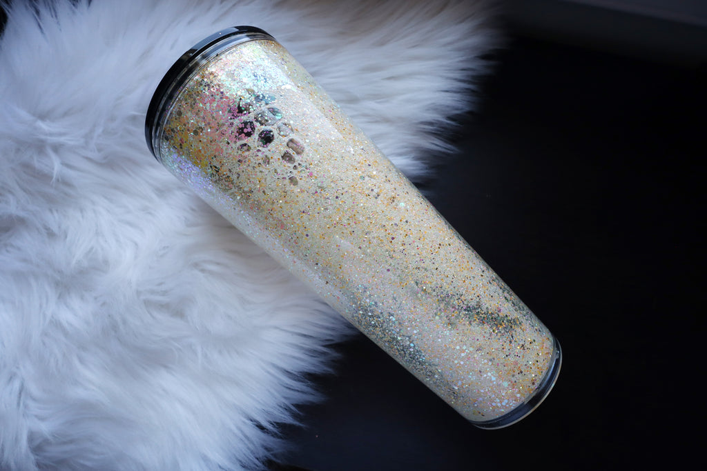 24oz Acrylic Snow Globe Tumbler - Angry Possum