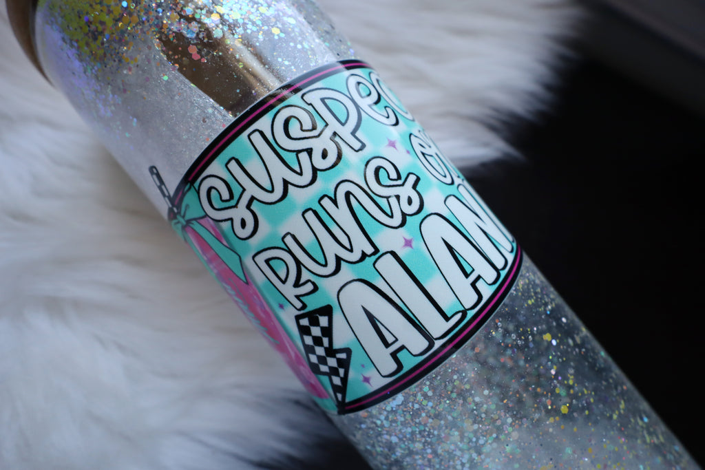 20oz Glass Snow Globe Tumbler - Alani