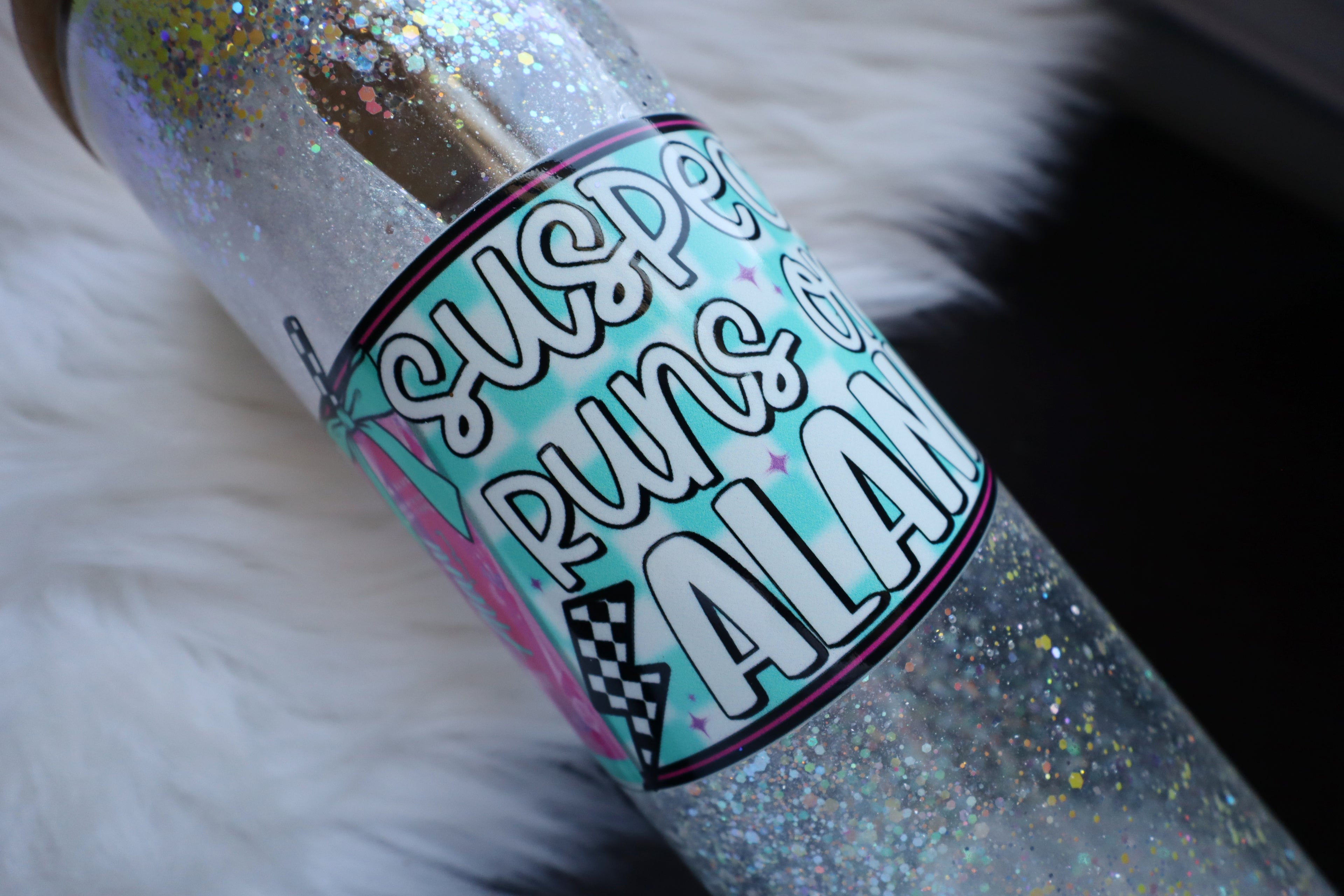 20oz Glass Snow Globe Tumbler - Alani