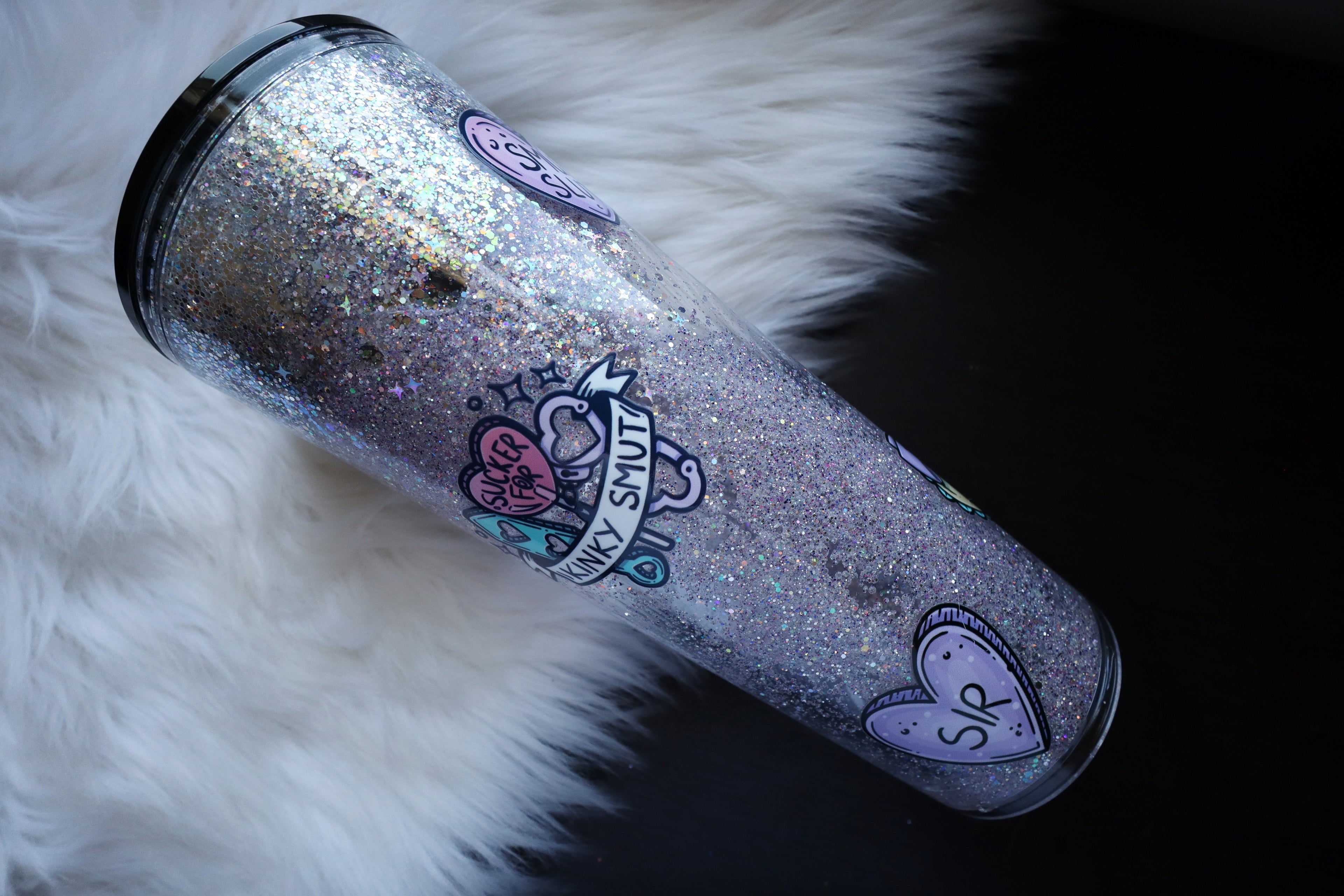 24oz Acrylic Snow Globe Tumbler - Smutty