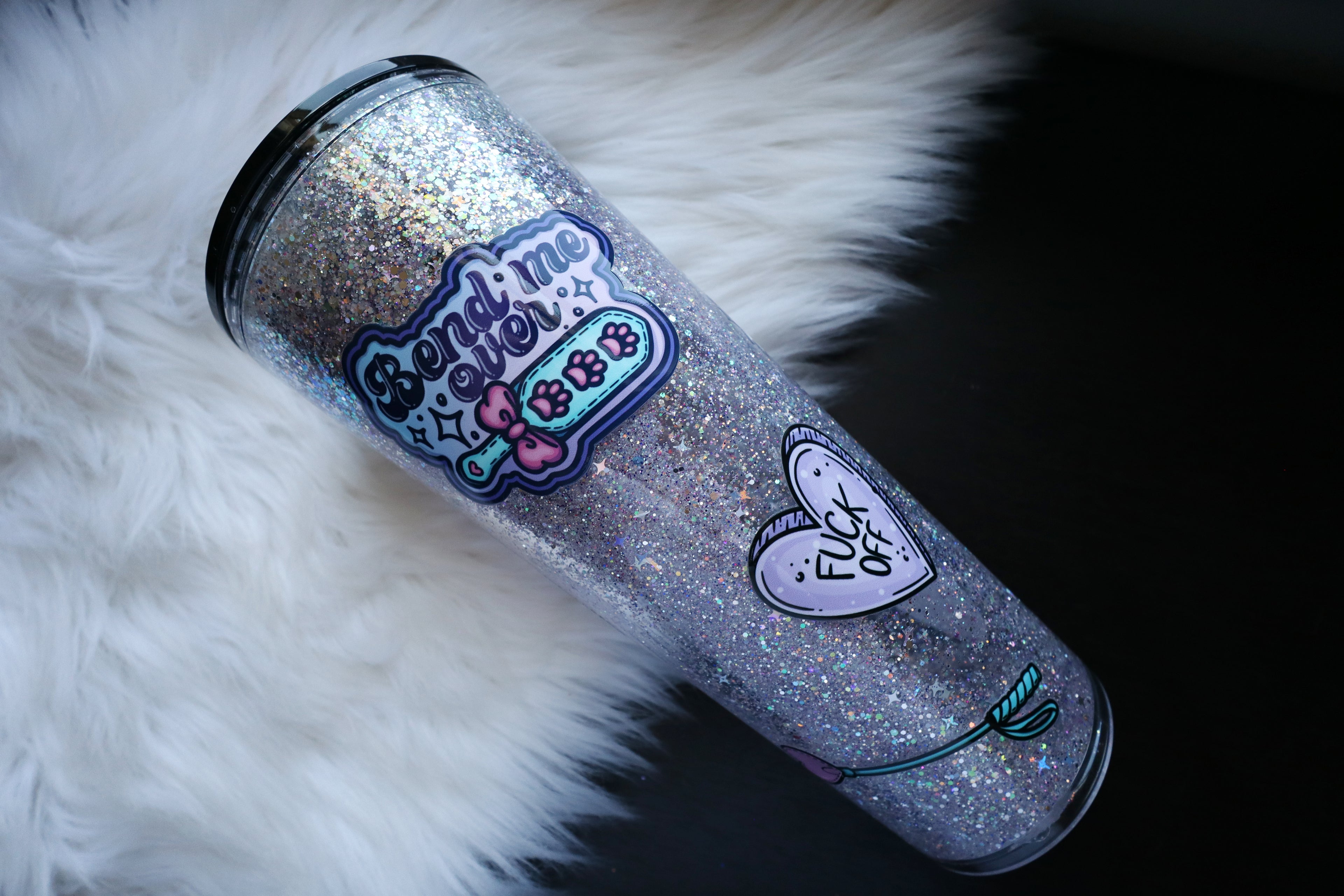 24oz Acrylic Snow Globe Tumbler - Smutty