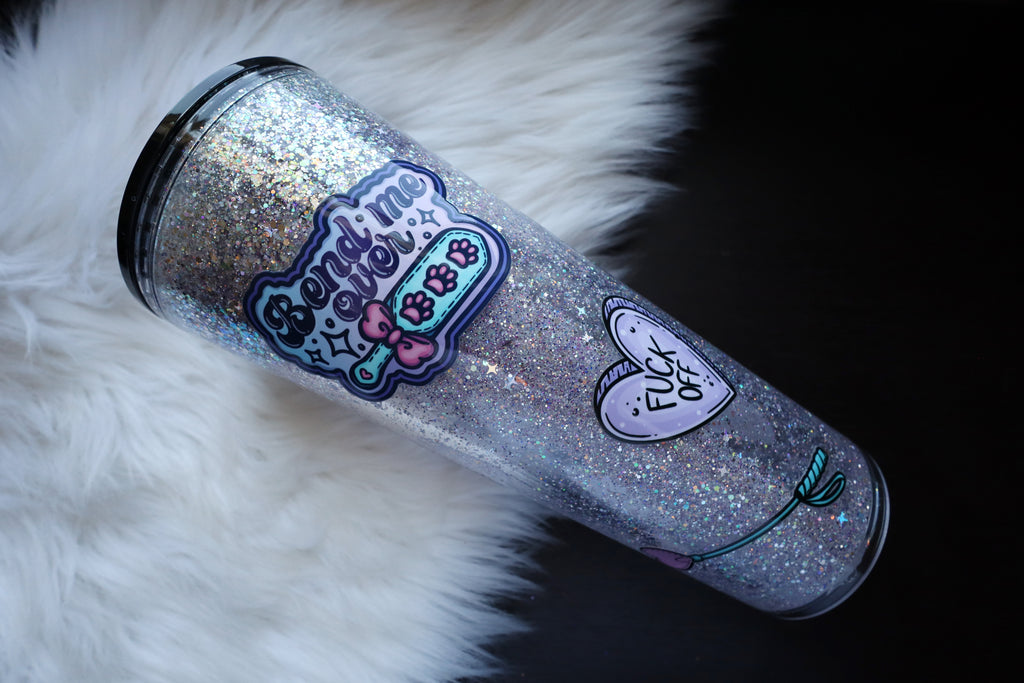 24oz Acrylic Snow Globe Tumbler - Smutty