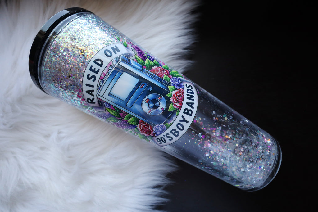 24oz Acrylic Snow Globe Tumbler - 90's Boy Bands