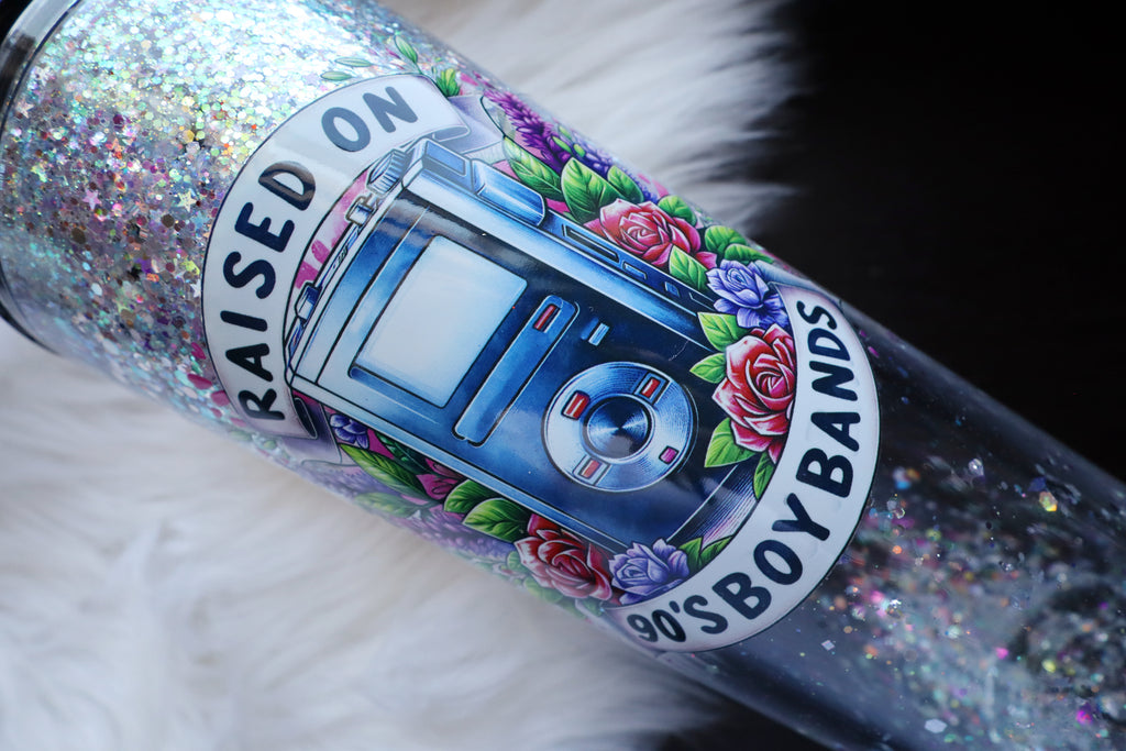 24oz Acrylic Snow Globe Tumbler - 90's Boy Bands