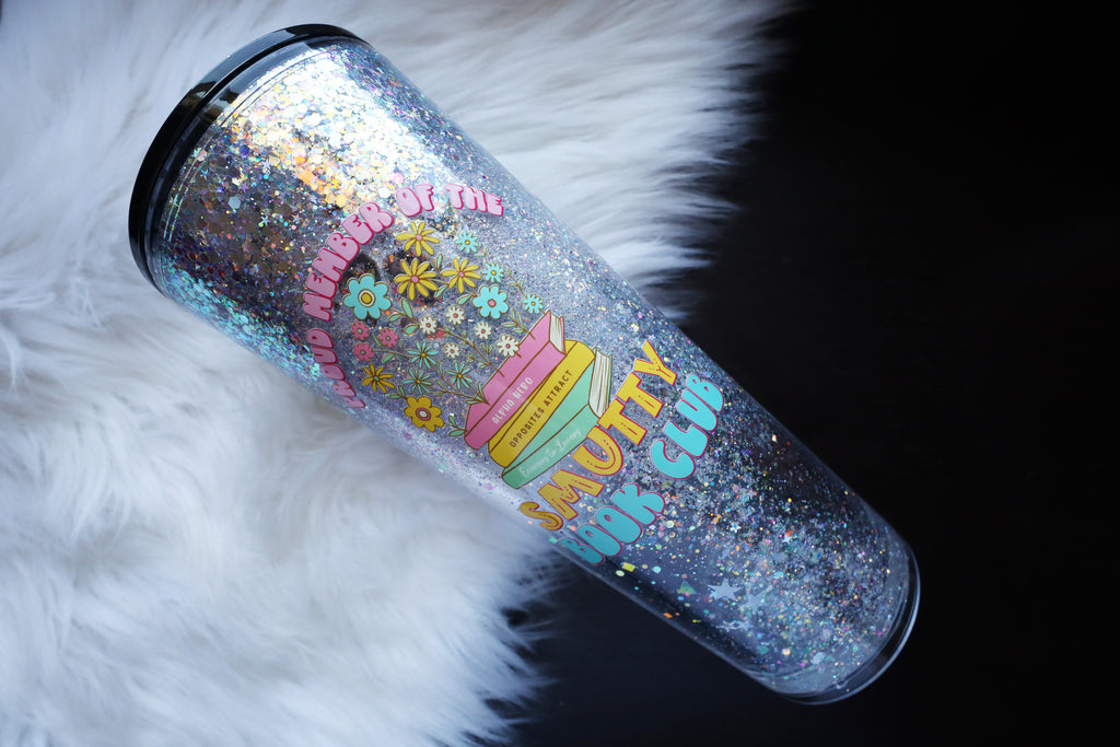 24oz Acrylic Snow Globe Tumbler - Smutty Book Club