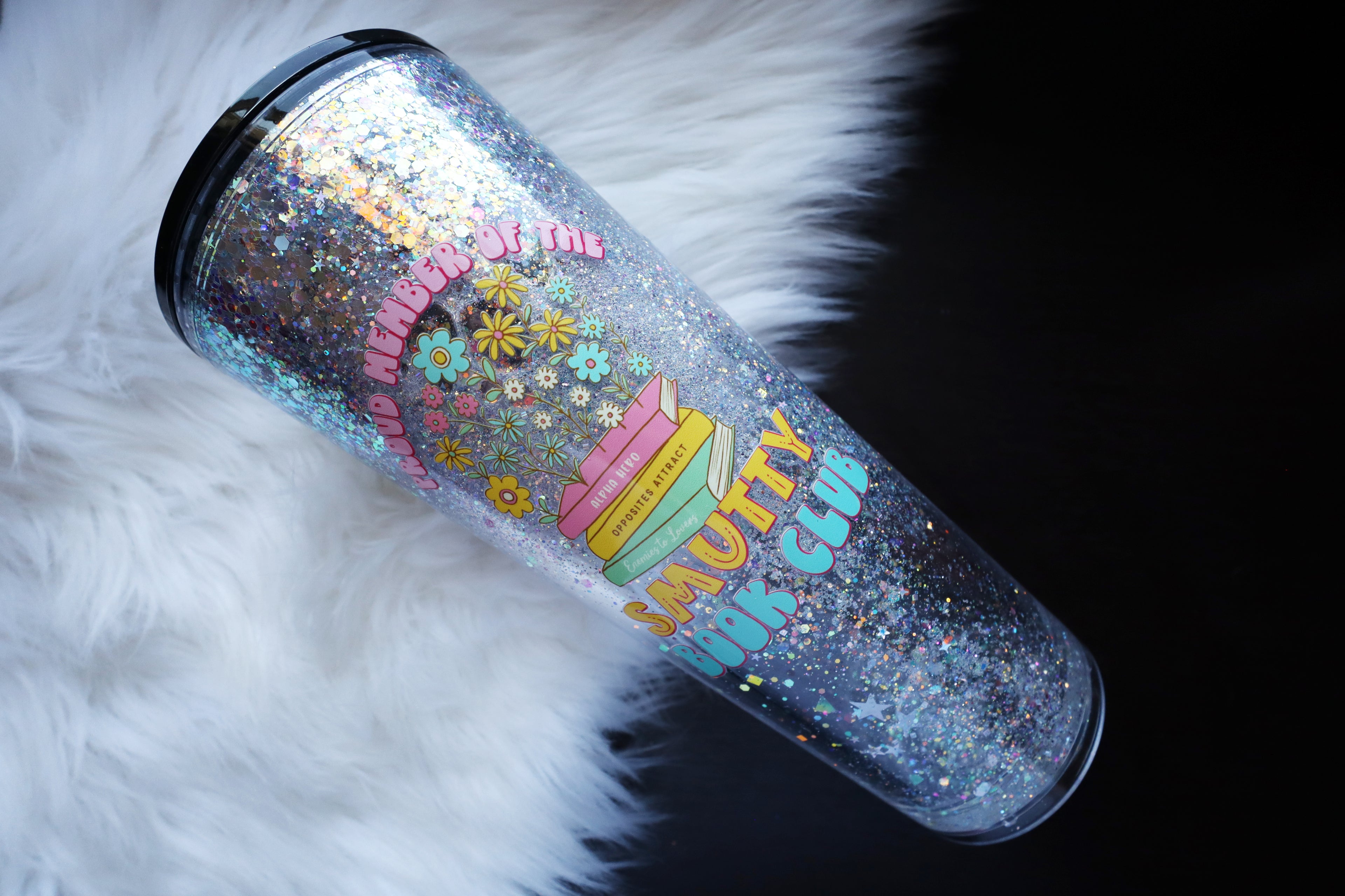 24oz Acrylic Snow Globe Tumbler - Smutty Book Club