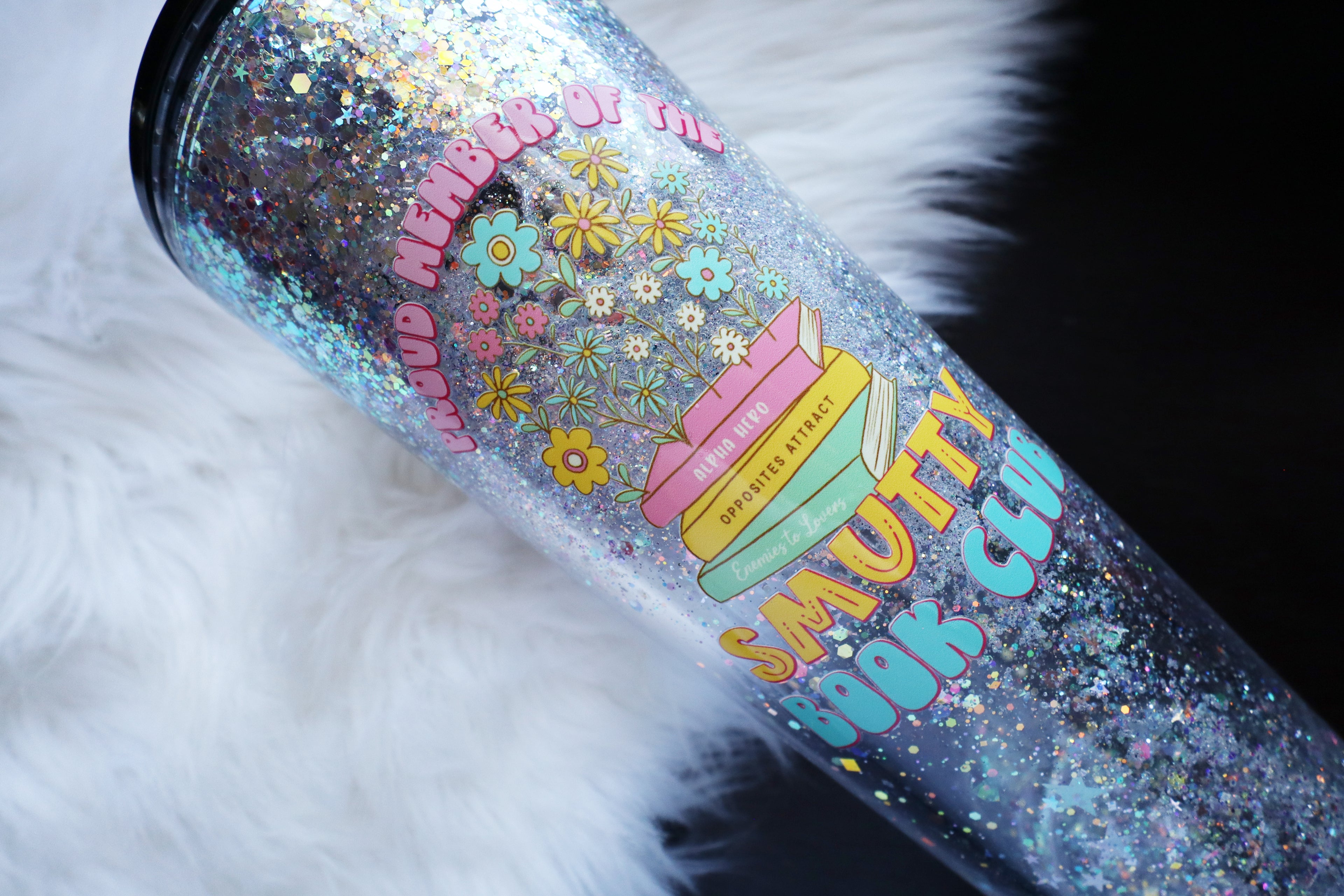 24oz Acrylic Snow Globe Tumbler - Smutty Book Club