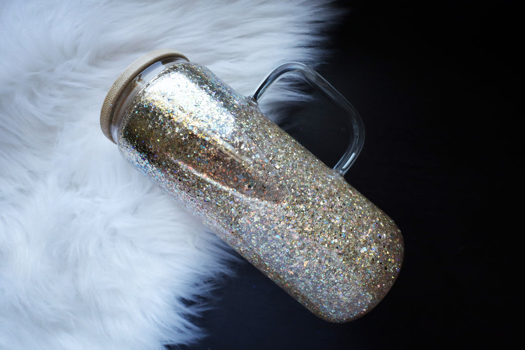 16oz Glass Snow Globe Mug Tumbler - Spicy Fairytales