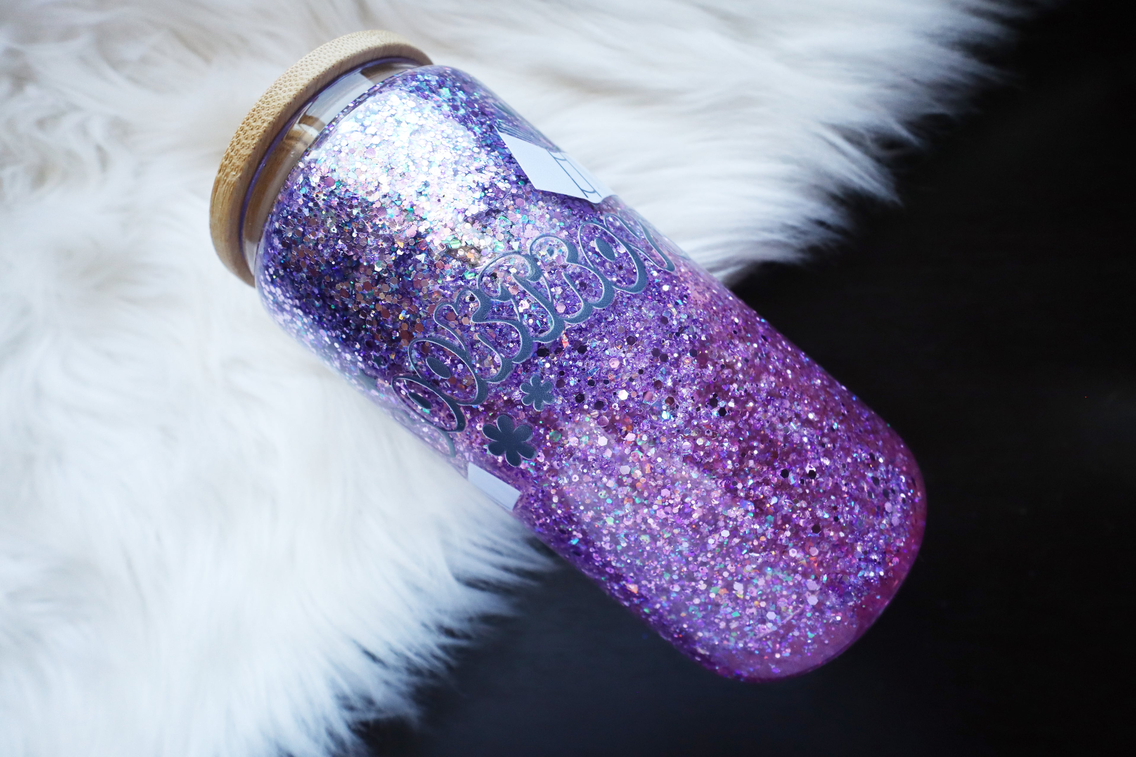 12oz Glass Snow Globe Can Tumbler - Booktrovert