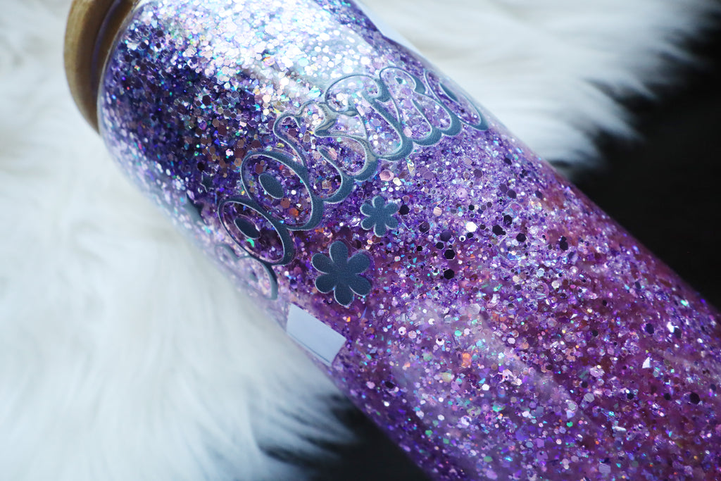 12oz Glass Snow Globe Can Tumbler - Booktrovert