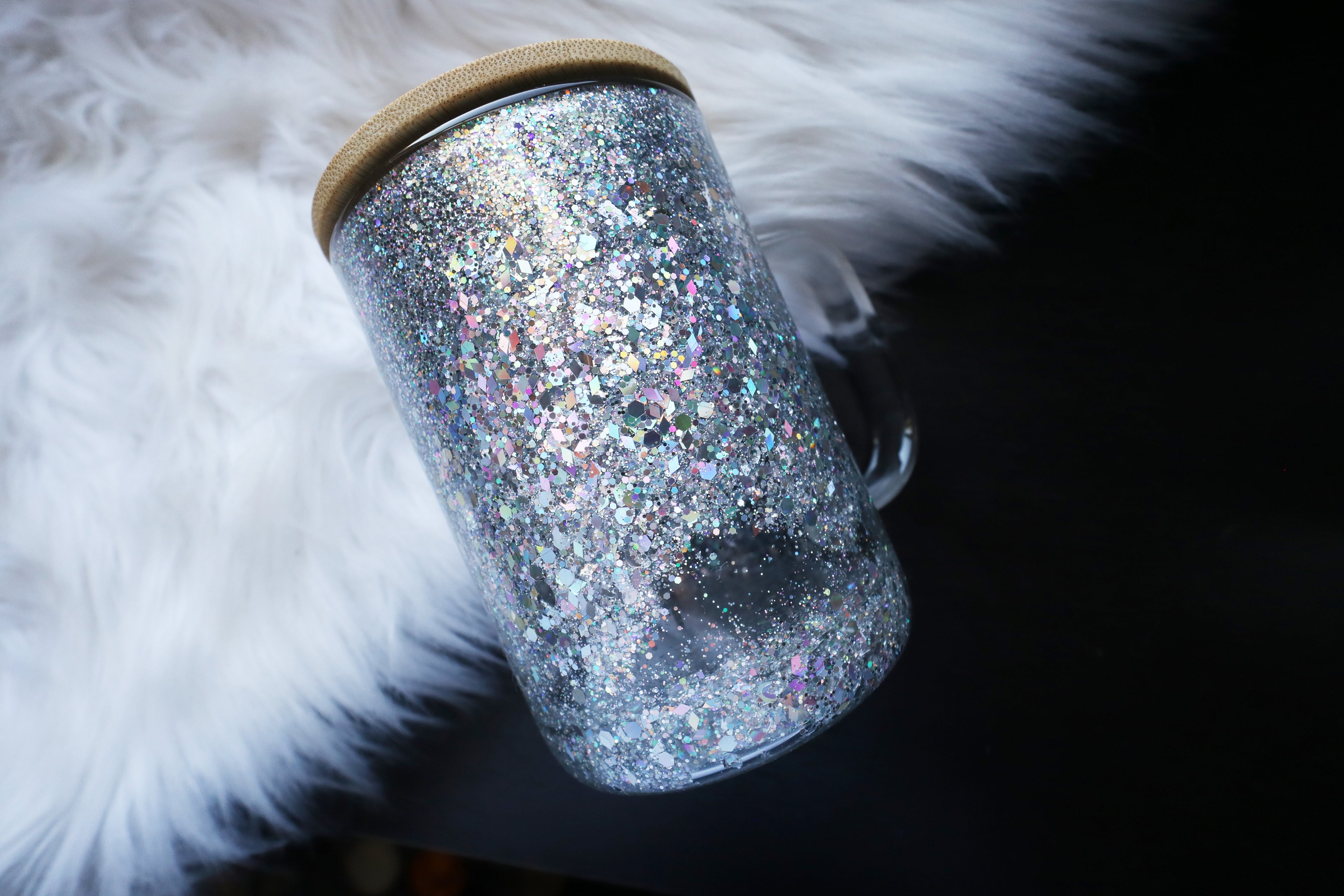 12oz Glass Snow Globe Mug Tumbler - Bookish Girlie