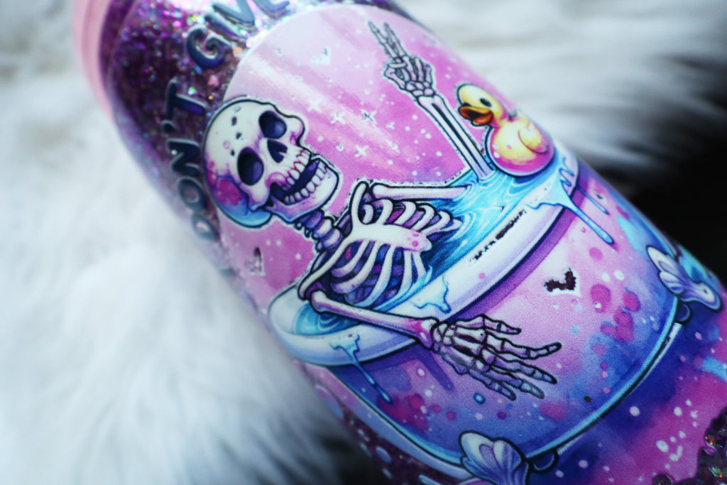 16oz Acrylic Snow Globe Tumbler - Don't Give A Duck