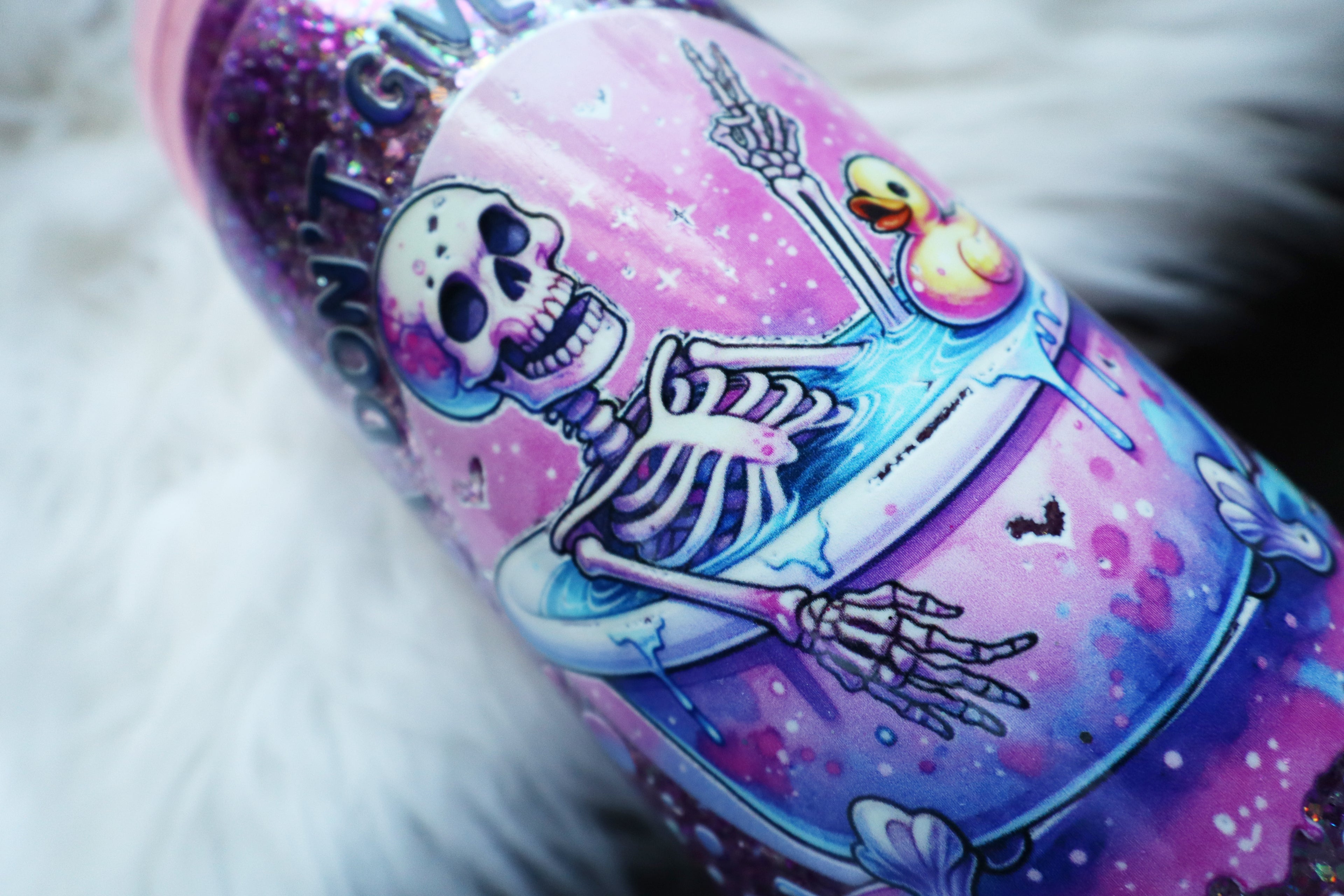 16oz Acrylic Snow Globe Tumbler - Don't Give A Duck