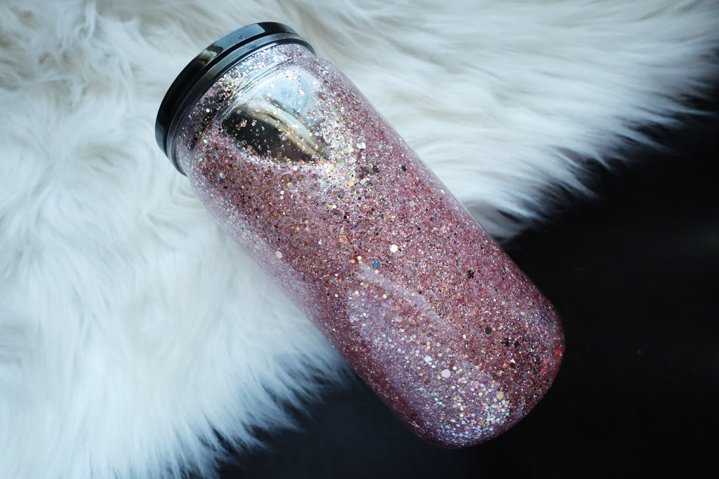 16oz Acrylic Snow Globe Tumbler - I Like My Books Spicy