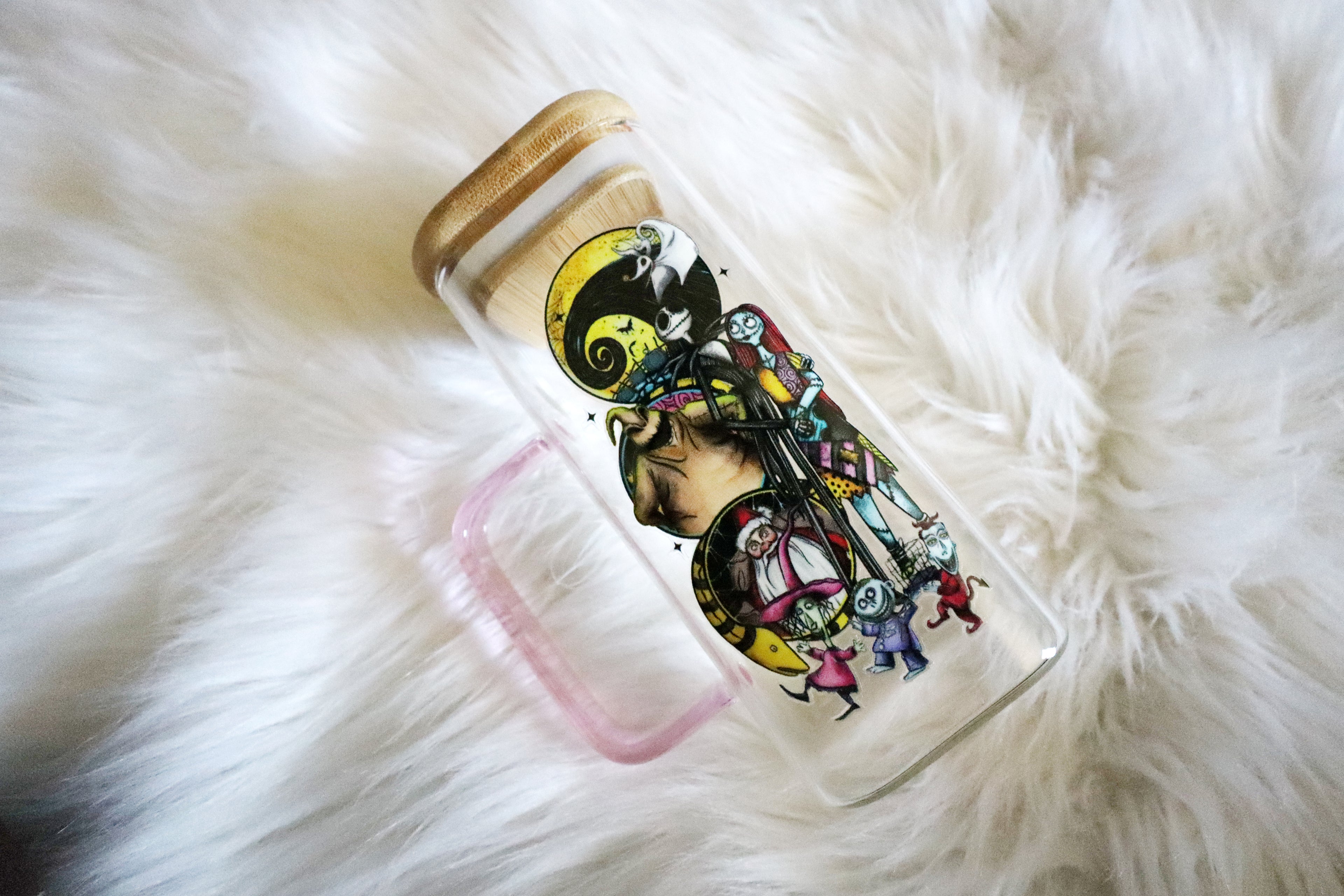 10oz Glass Mug - Spooky Christmas