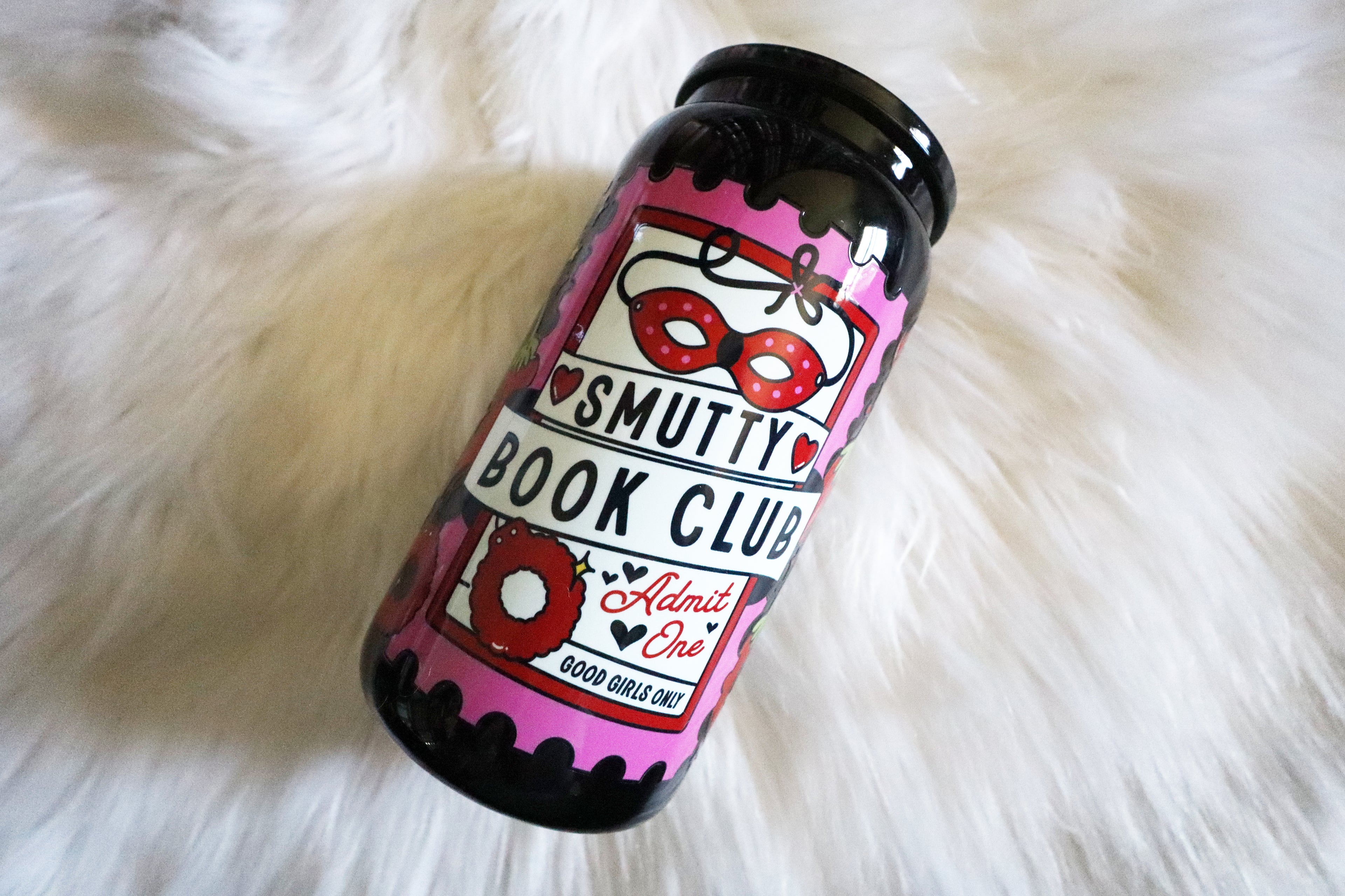 12oz Glass Can Tumbler - Smutty Book Club