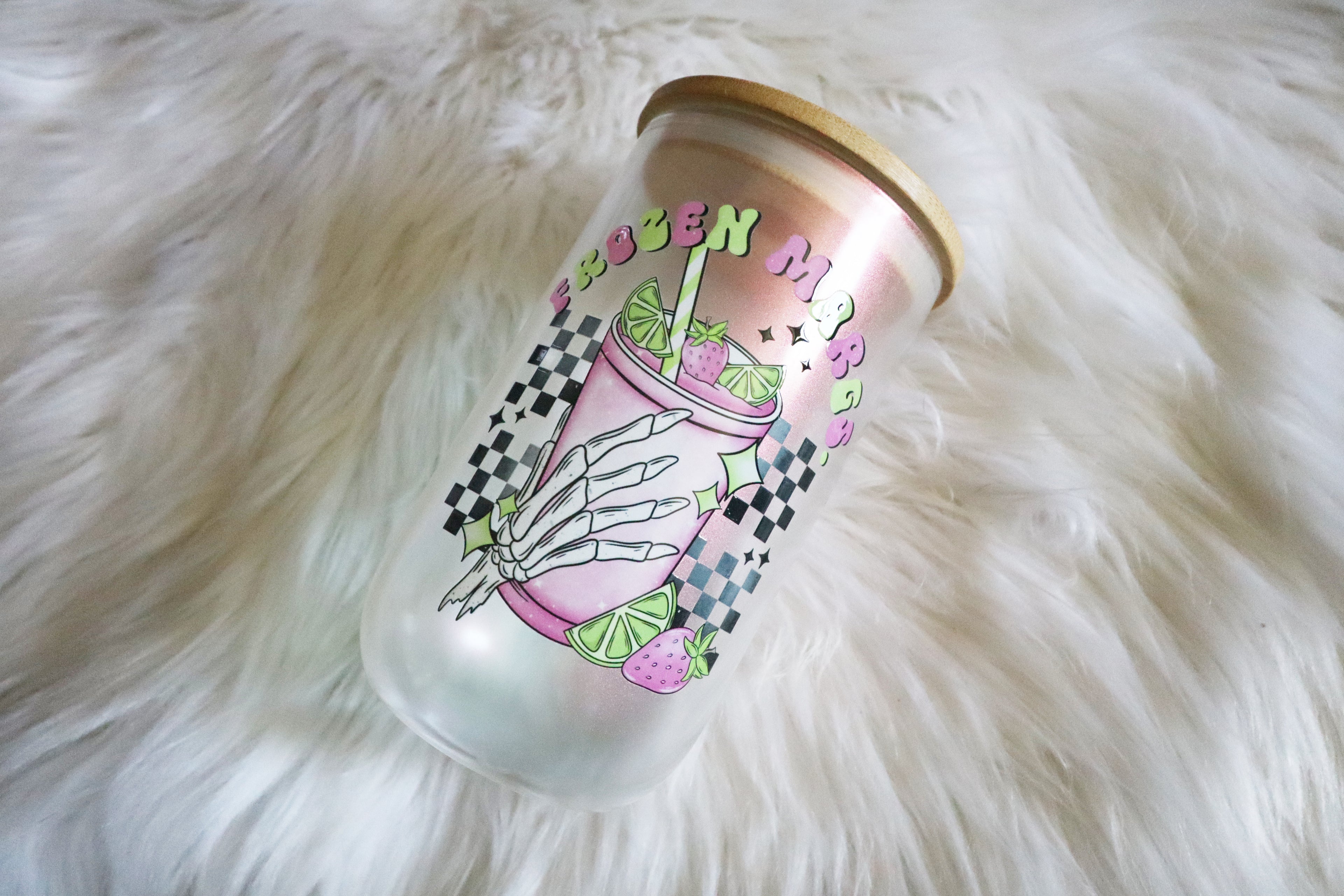 14oz Wine Glass Color Shifting Wine Tumbler - Marg Skelly