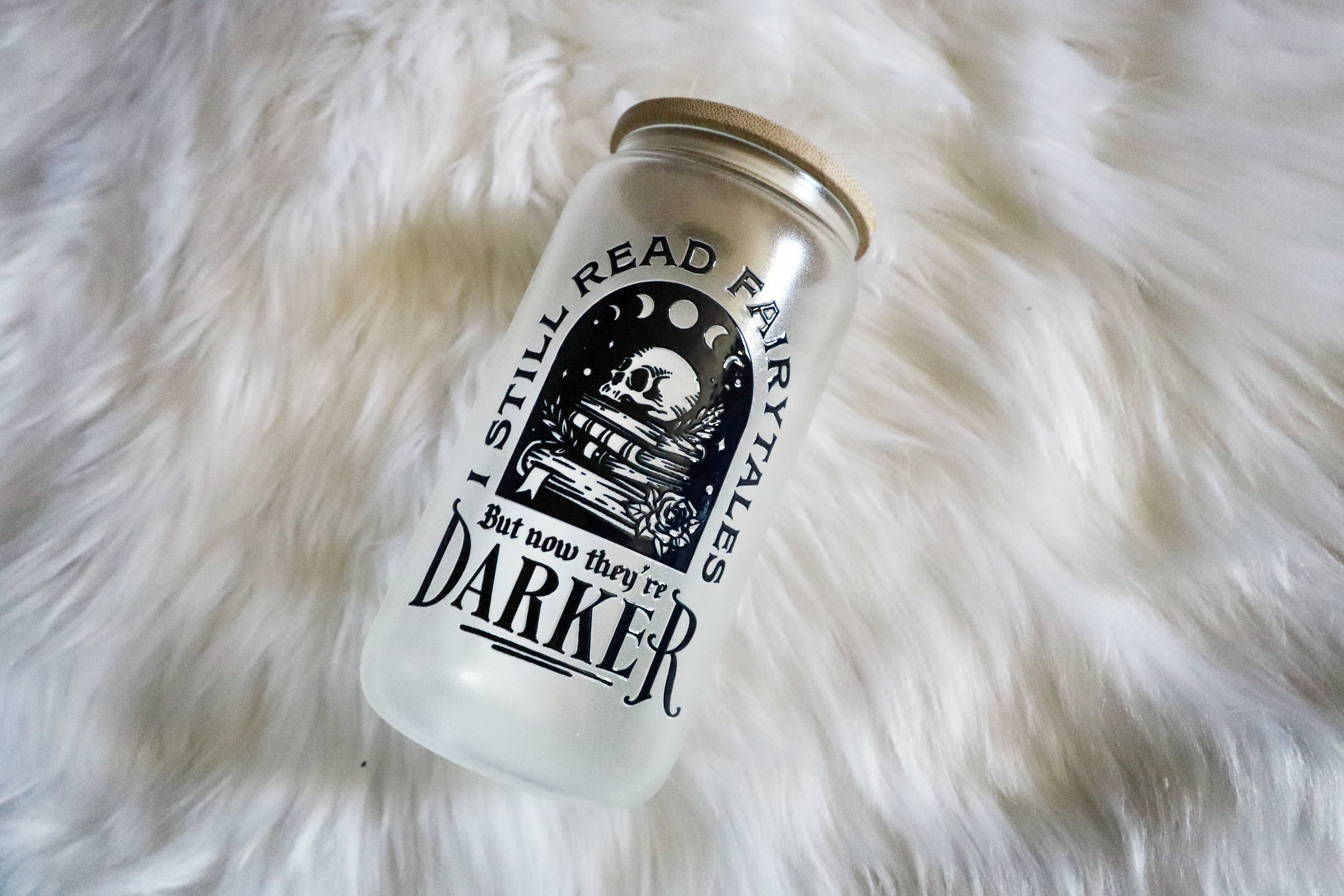 12oz Glass Can Tumbler - Darker Fairytales