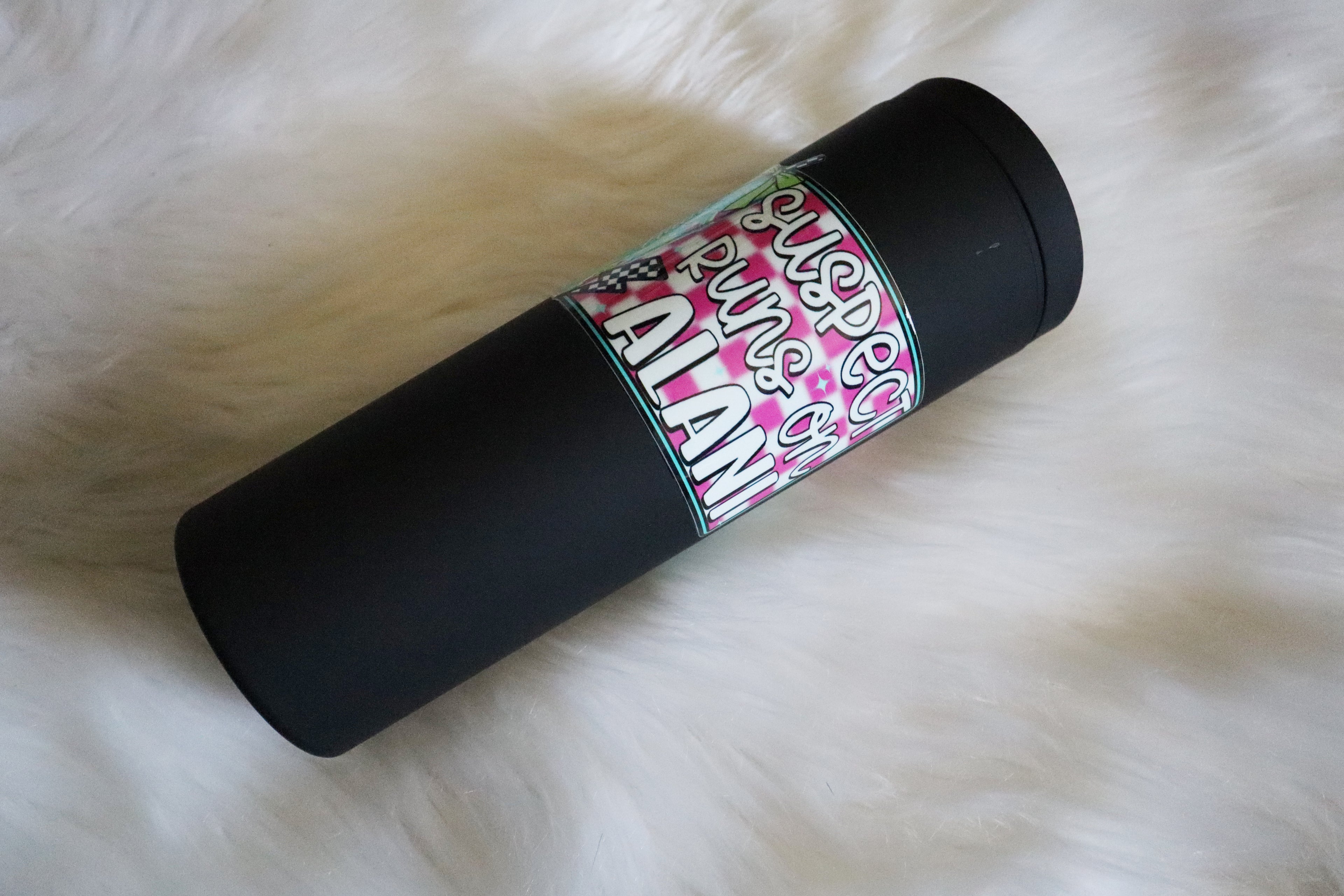 16oz Matte Black Plastic Tumbler - Good Moms / Alani