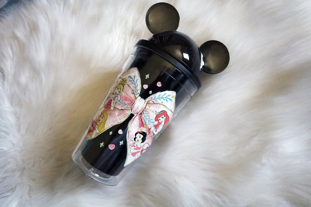 12oz Black Acrylic Tumbler - Princesses