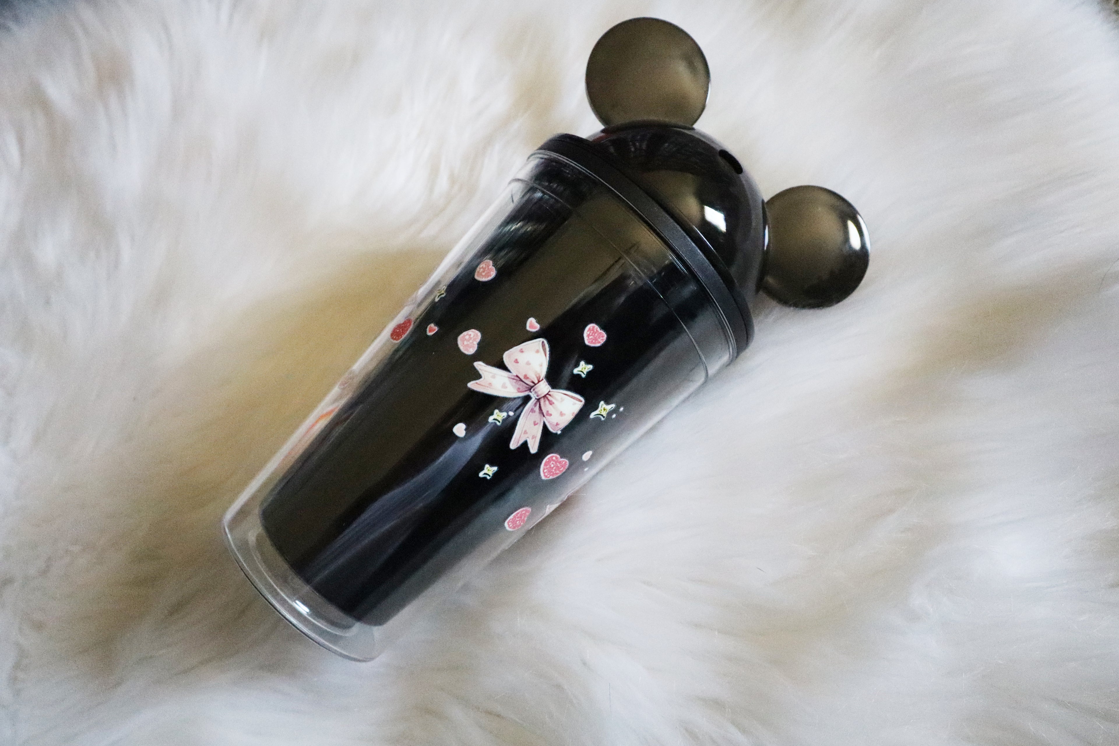 12oz Black Acrylic Tumbler - Princesses