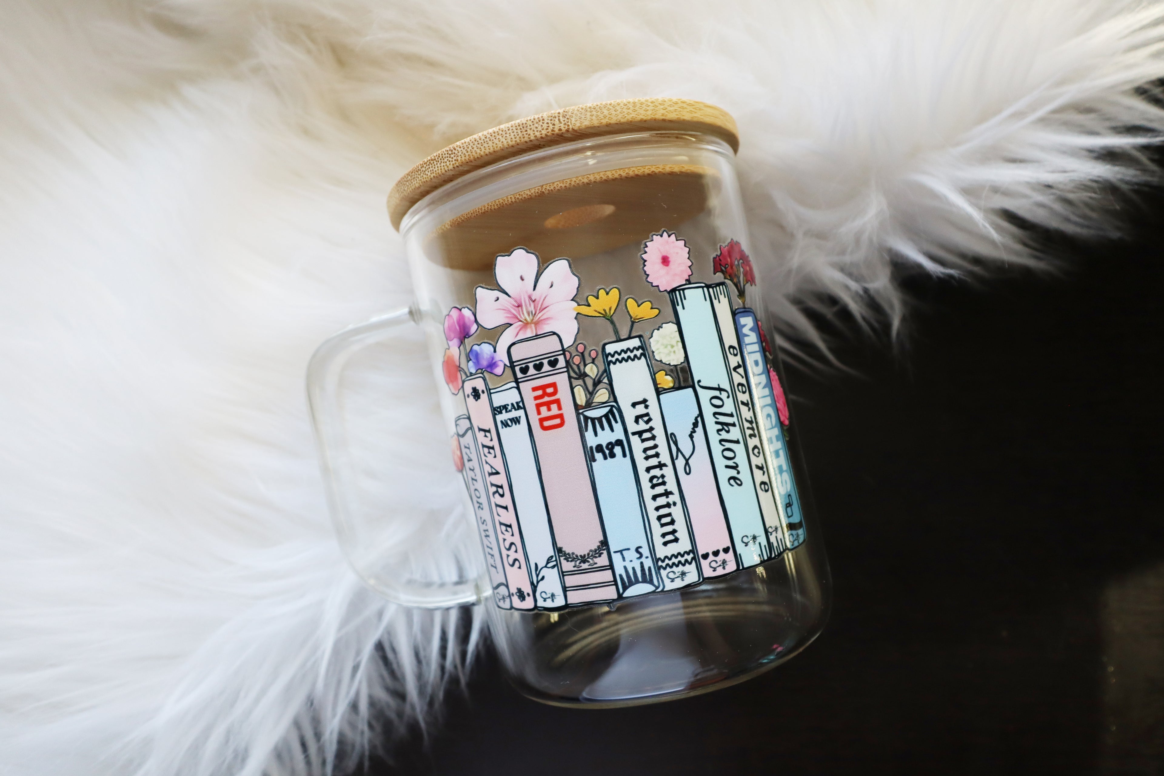 12oz Glass Mug Tumbler - TS