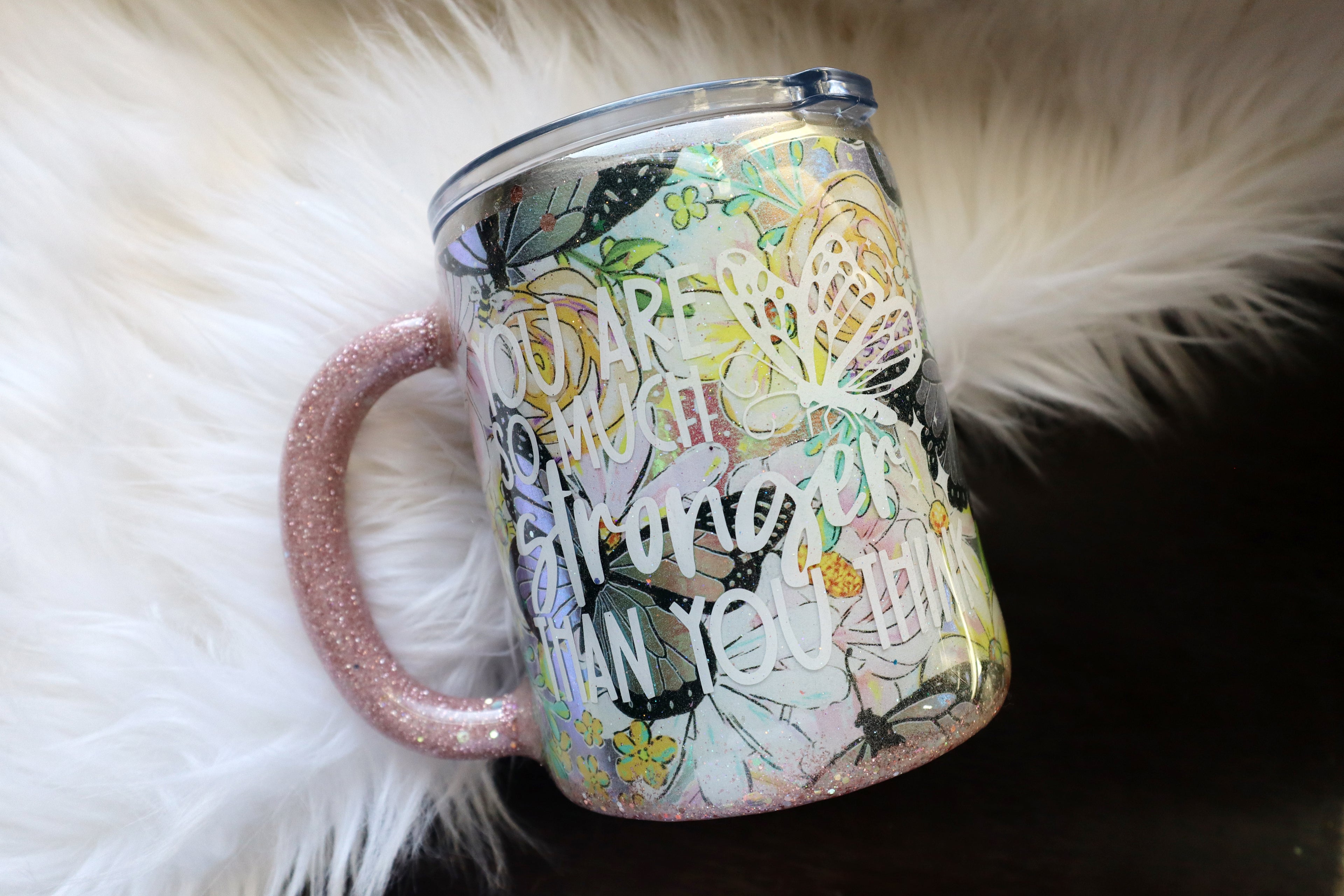 10oz Stainless Steel Tumbler - Mug - Stronger Than You Think