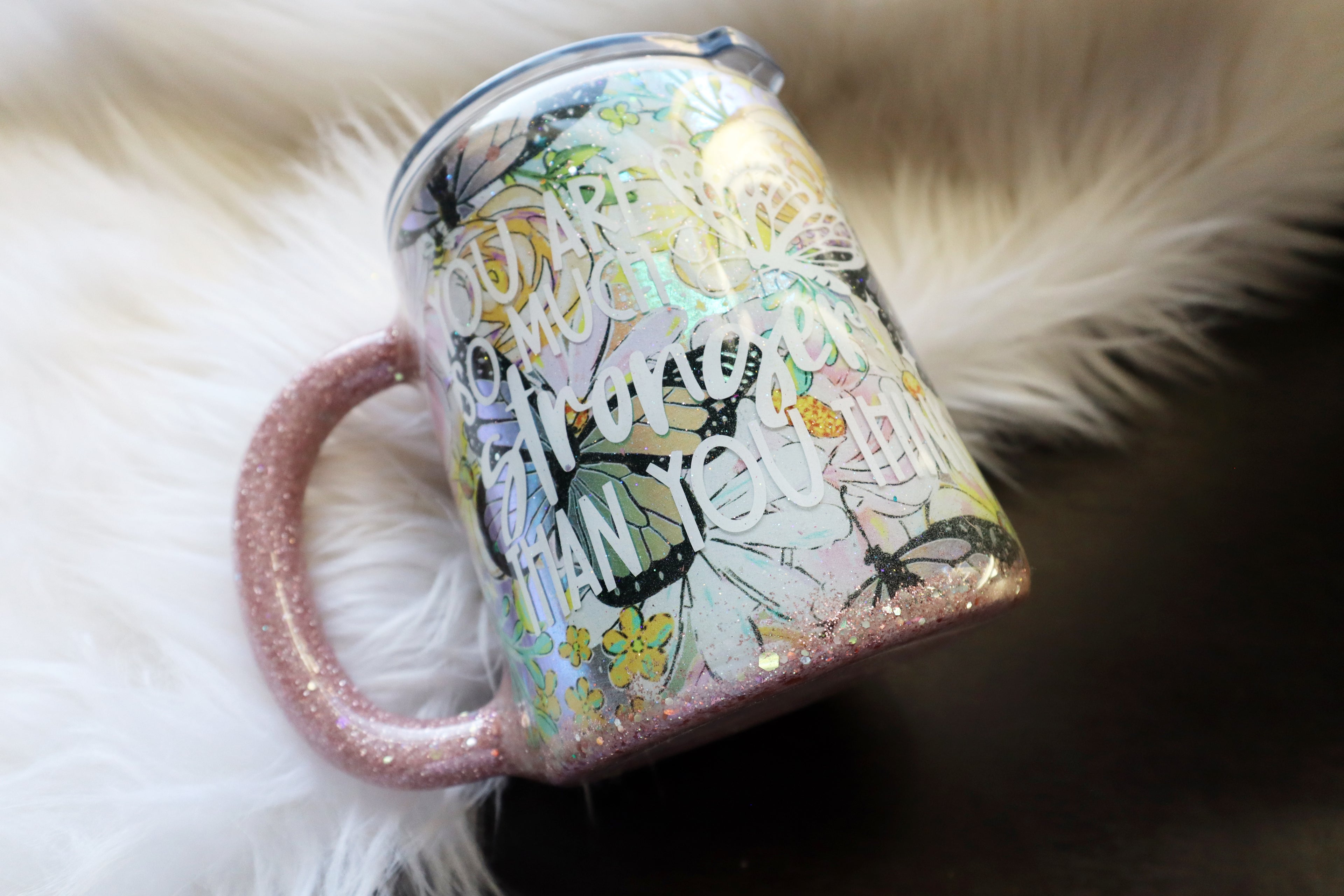 10oz Stainless Steel Tumbler - Mug - Stronger Than You Think