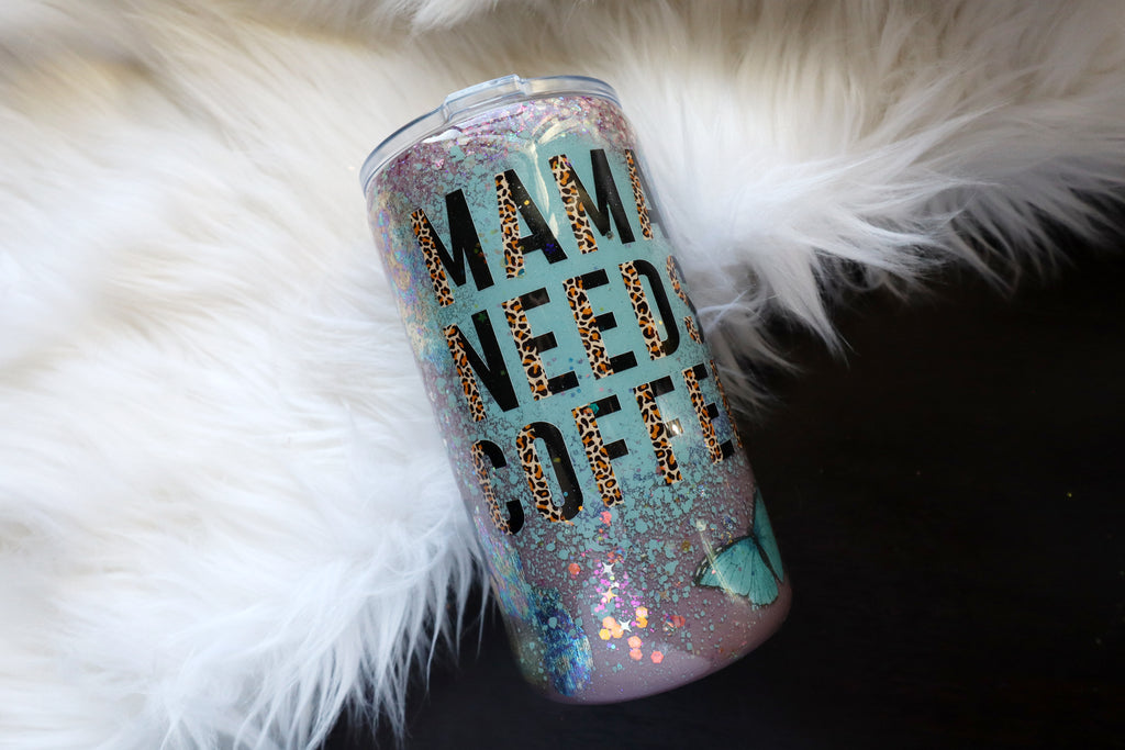 12oz Stainless Steel Tumbler - Mama Needs Coffee