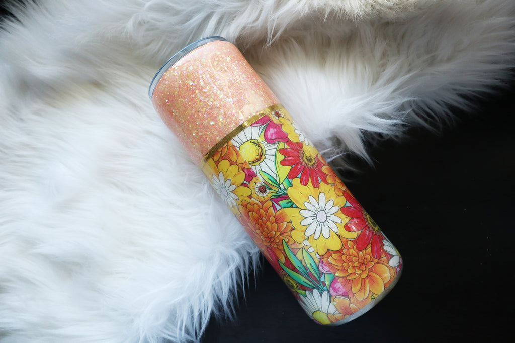 24oz Stainless Steel Tumbler - Sorry I'm Late