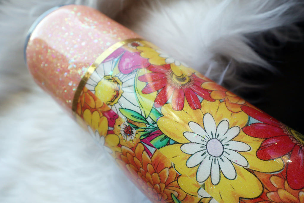 24oz Stainless Steel Tumbler - Sorry I'm Late