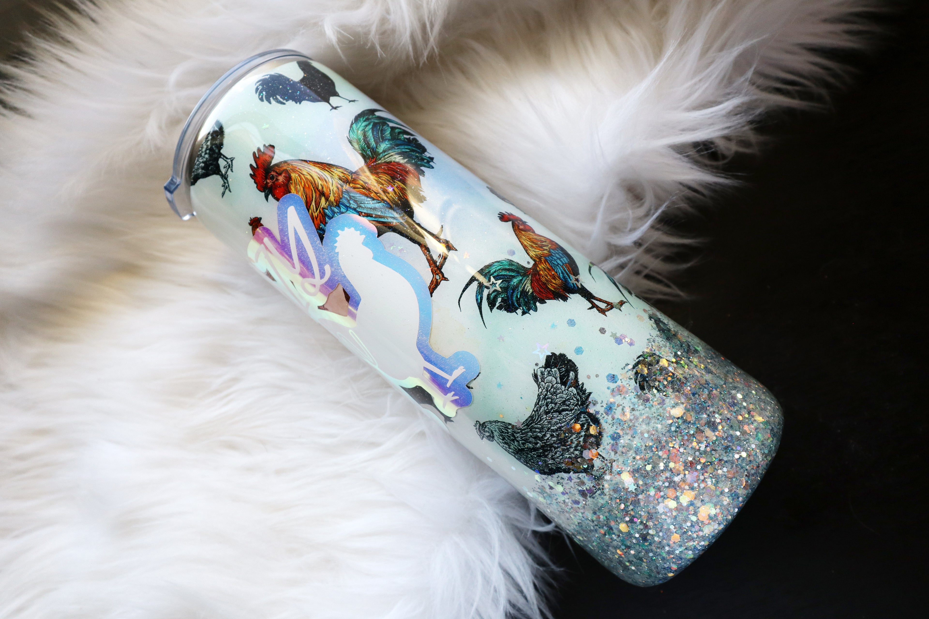 20oz Stainless Steel Tumbler - Crazy Chicken Lady