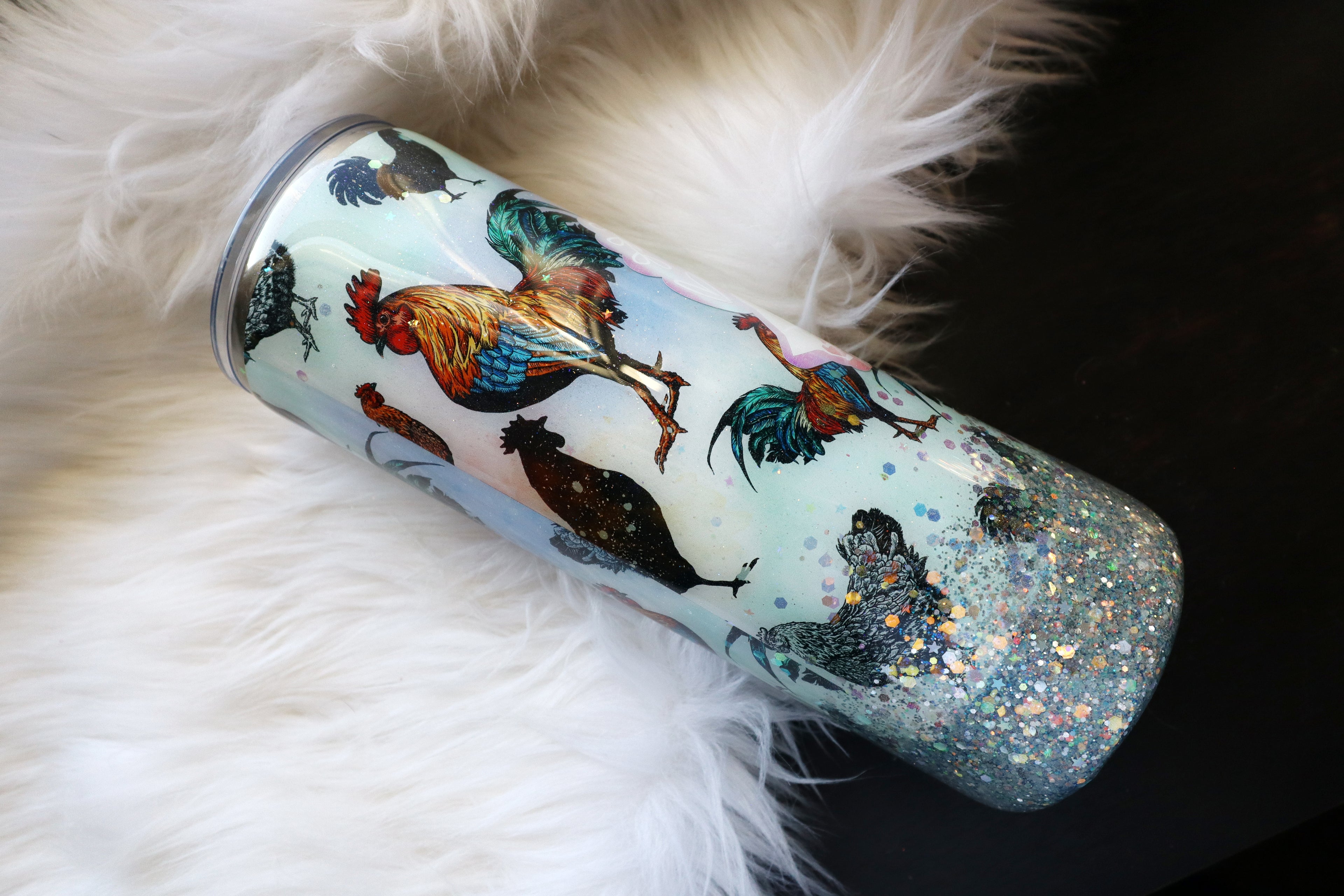 20oz Stainless Steel Tumbler - Crazy Chicken Lady
