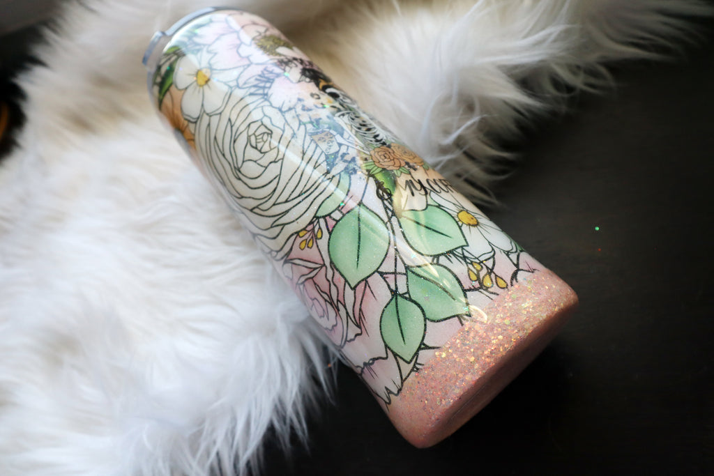 24oz Stainless Steel Tumbler - I Like My Books Spicy