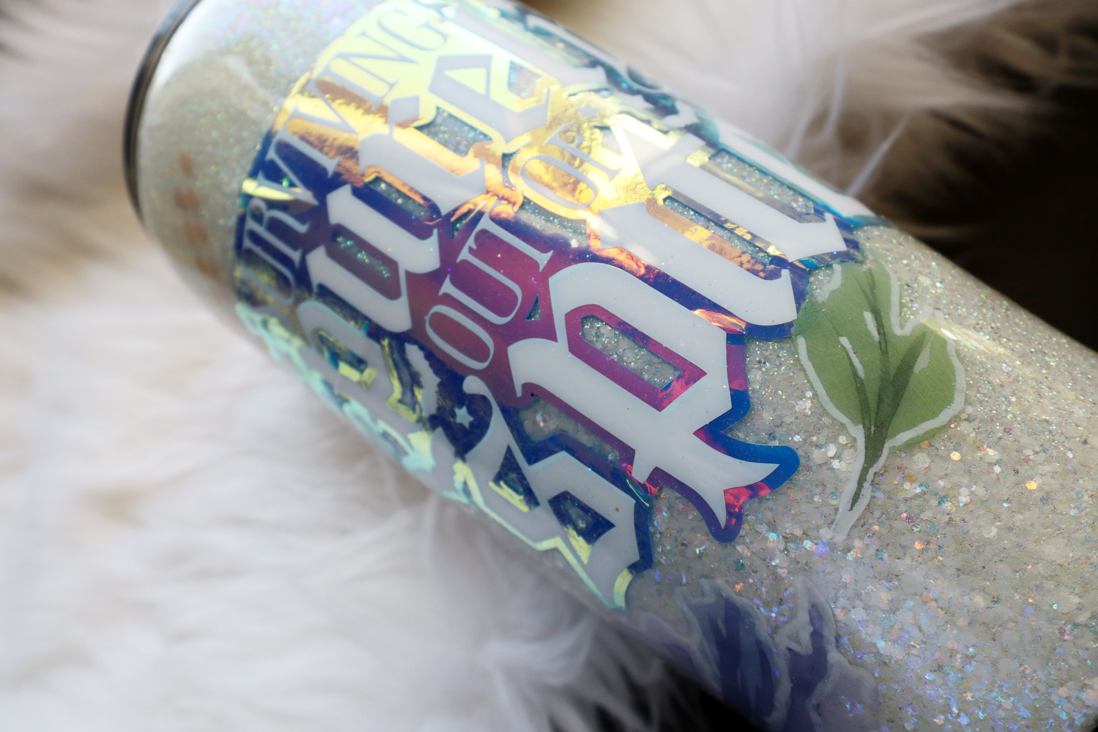 22oz Stainless Steel Tumbler - Surviving Out of Spite