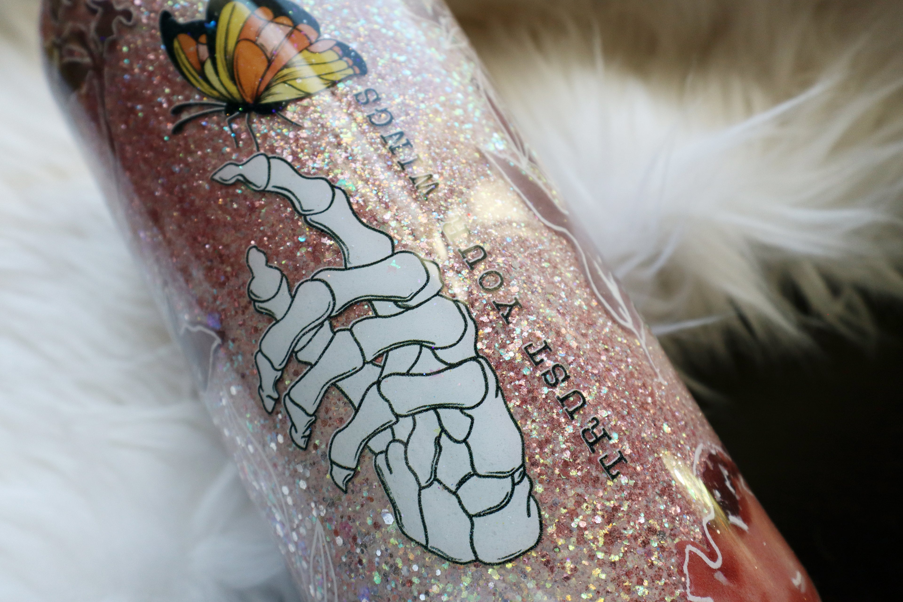 22oz Stainless Steel Tumbler - Trust Your Wings