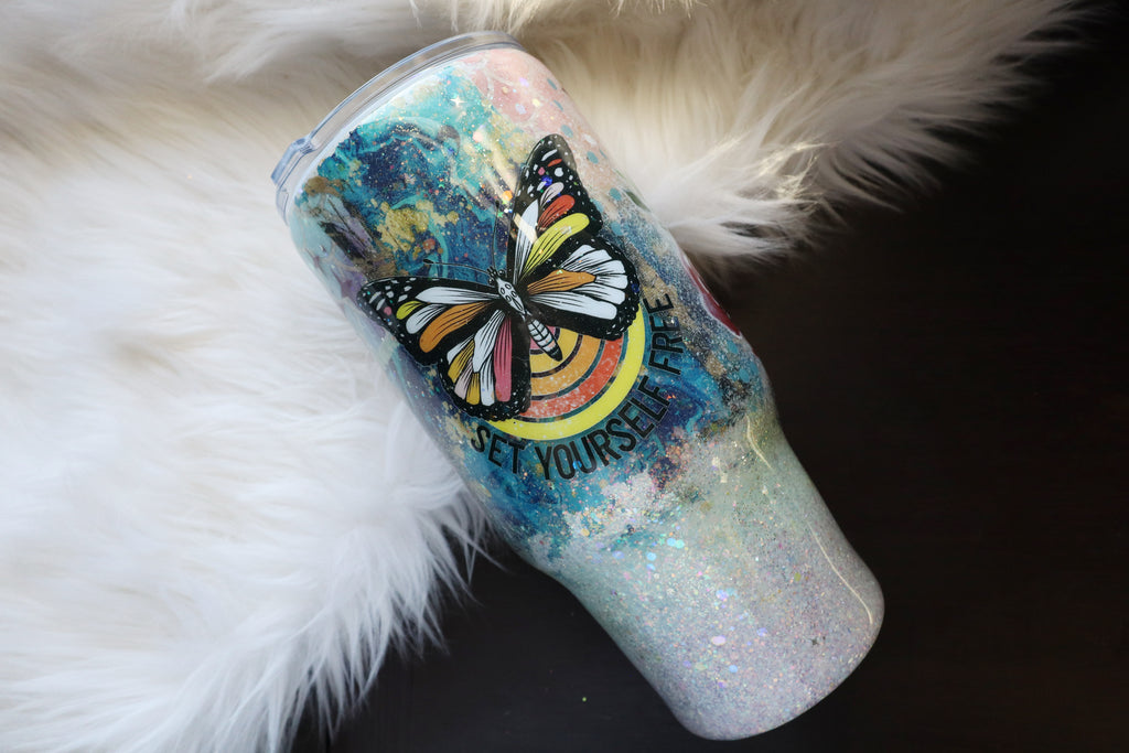 32oz Stainless Steel Tumbler - Set Yourself Free